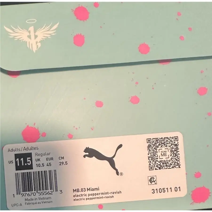 Puma shoes - PUMA x LAMELO BALL MB.03 Miami - 310511-01 - Electric peppermint-Ravish (UPC: 0197670555623) 4