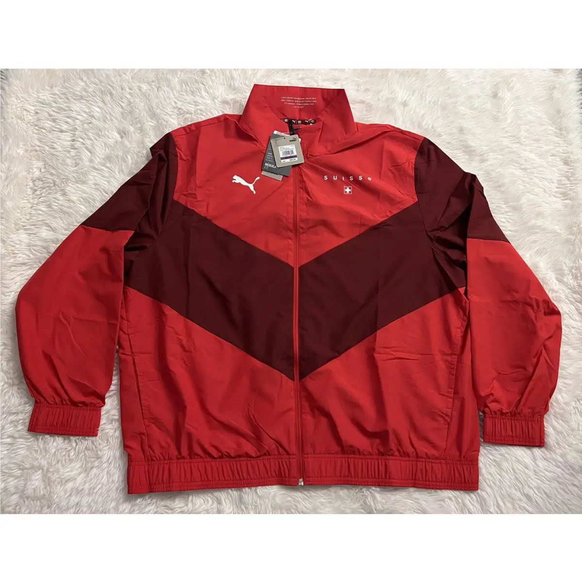 Puma clothing - Puma Swiss Pre-Match - Swiss - Red (UPC: 194580091364) 0