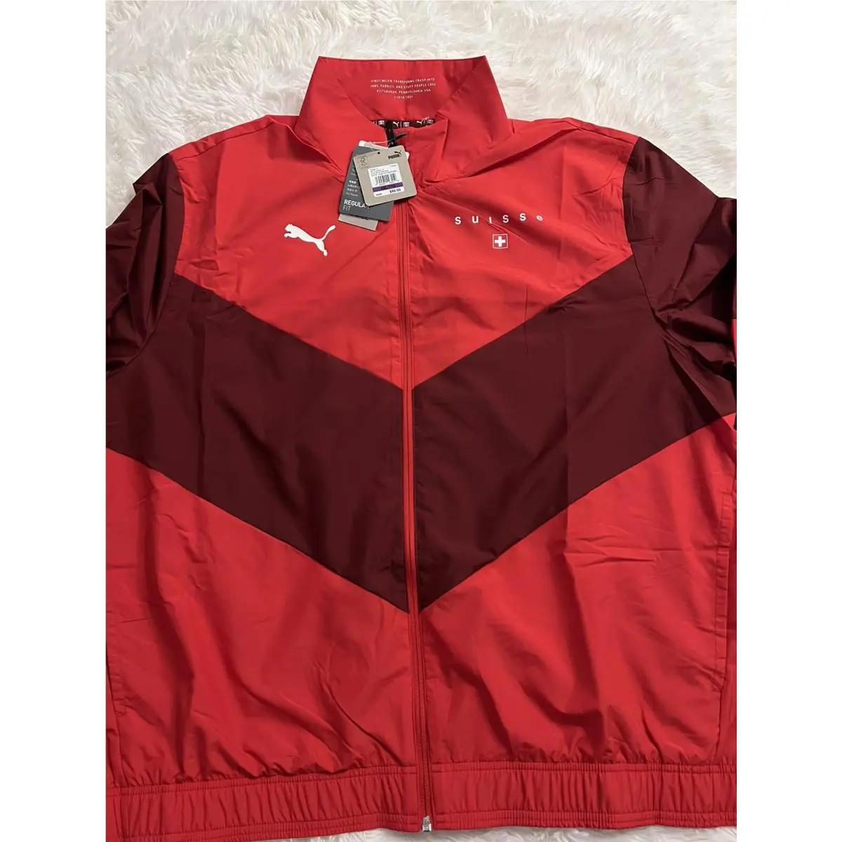 Puma clothing - Puma Swiss Pre-Match - Swiss - Red (UPC: 194580091364) 1