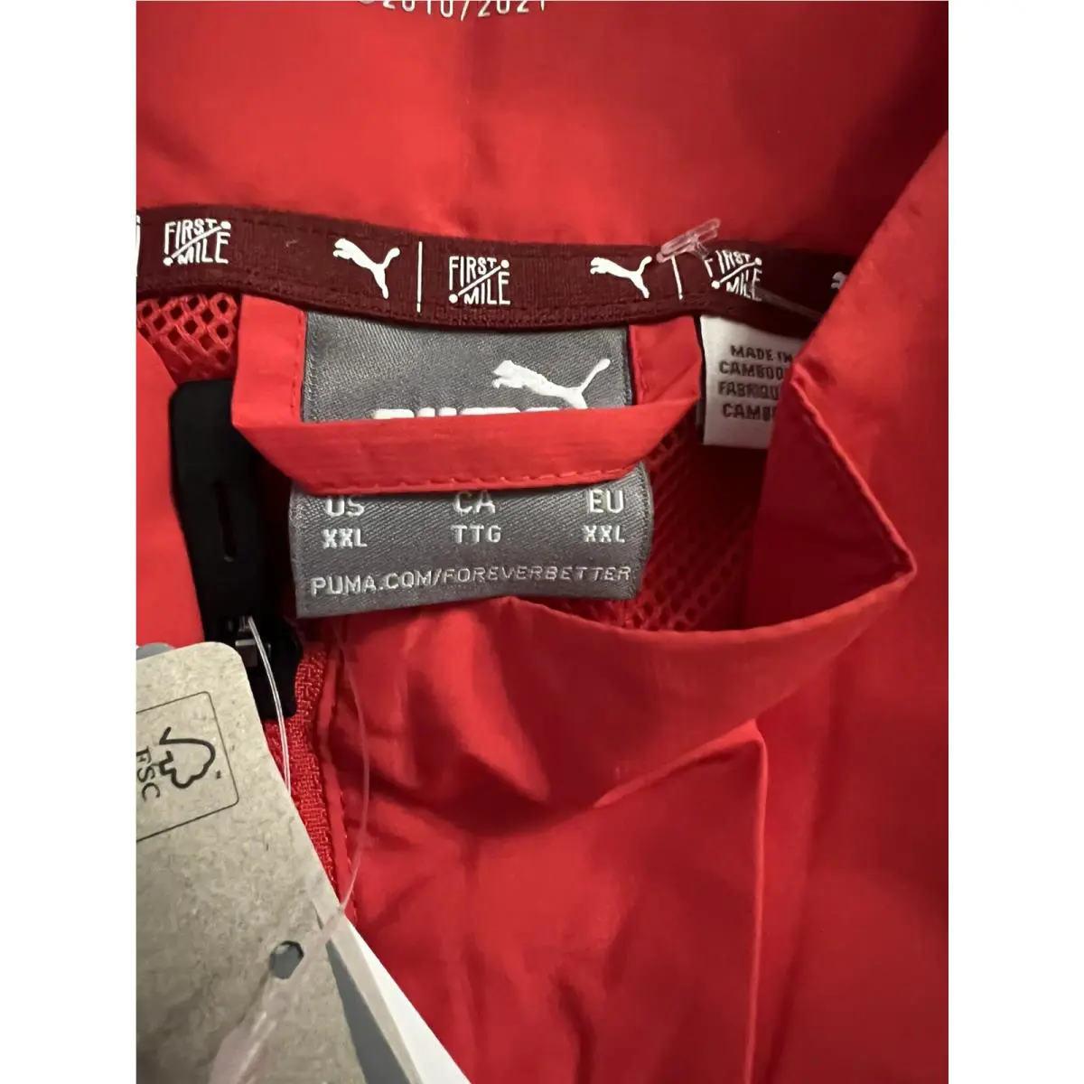 Puma clothing - Puma Swiss Pre-Match - Swiss - Red (UPC: 194580091364) 4