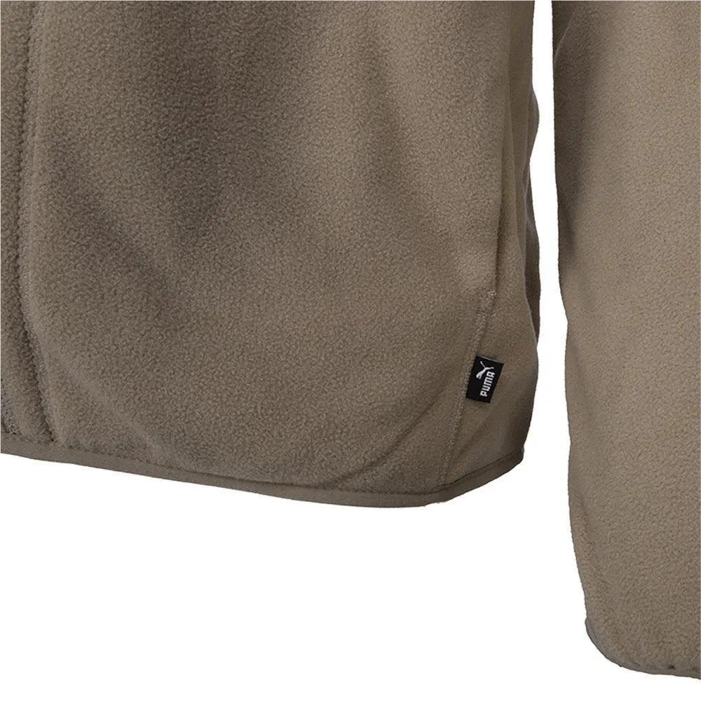 Puma clothing - PUMA Polar Fleece Jacket w/ Raglan Sleeve - Brown 2