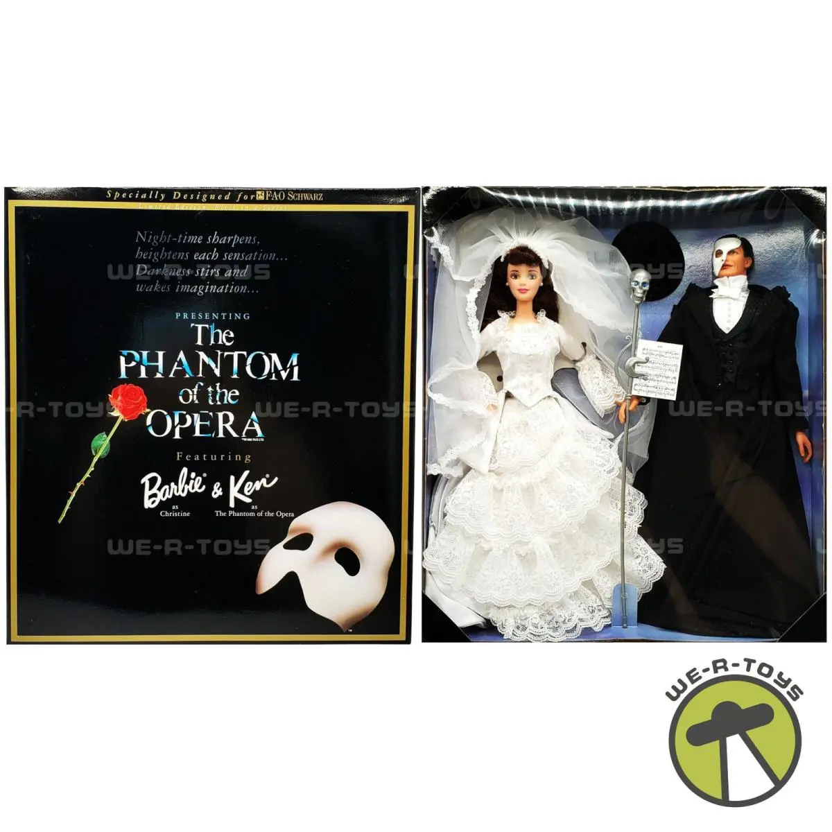 Phantom of The Opera Barbie Ken Doll Set Fao Schwartz Limited Edition 1998