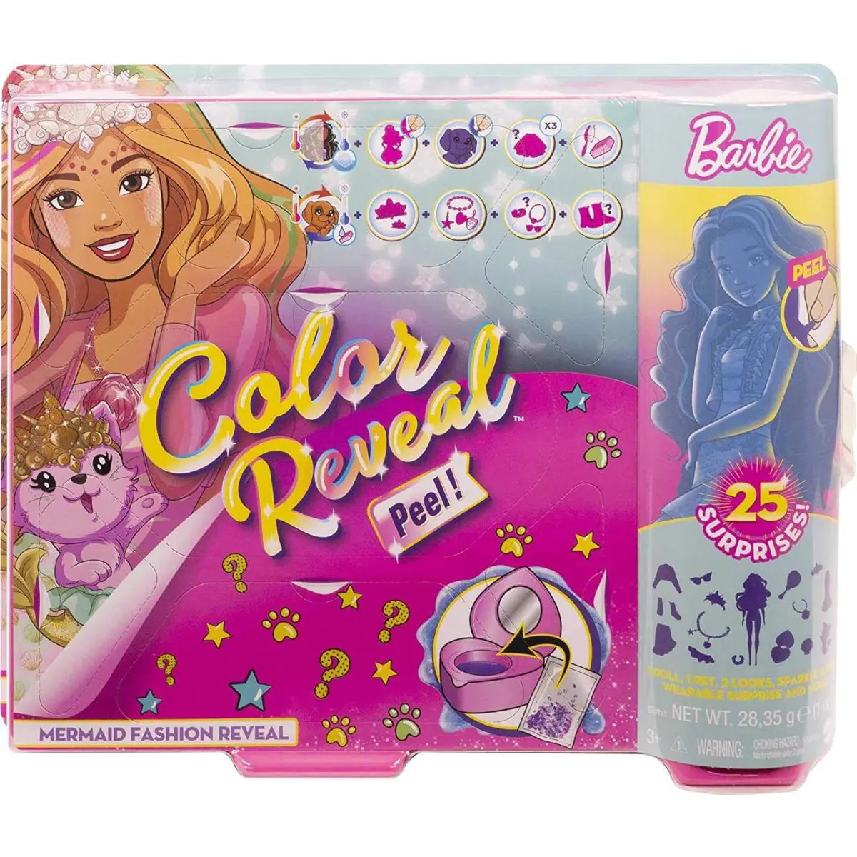 Barbie Color Reveal Mermaid Surprise Fashion Doll