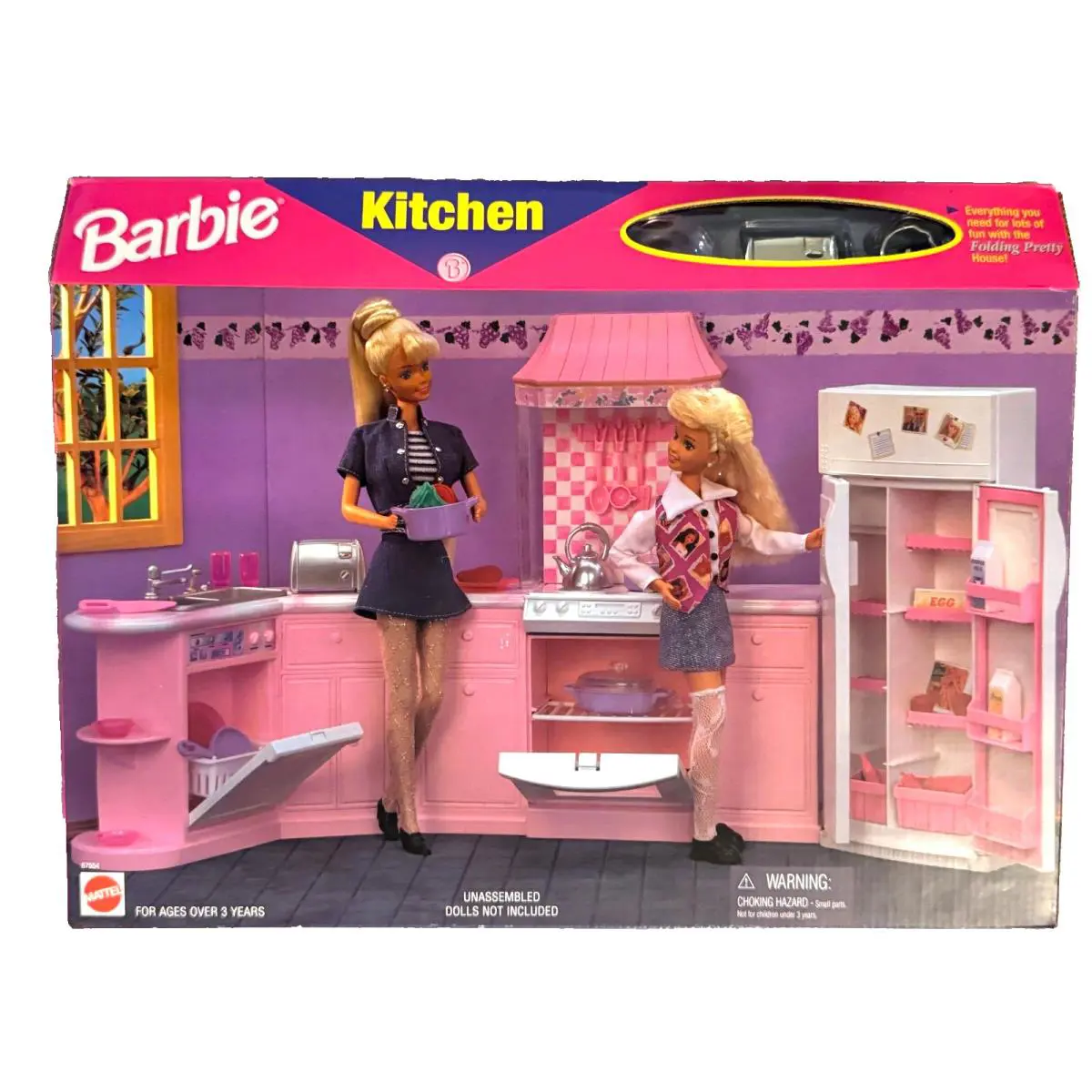 BK Barbie Doll 1996 Kitchen Playset 67554
