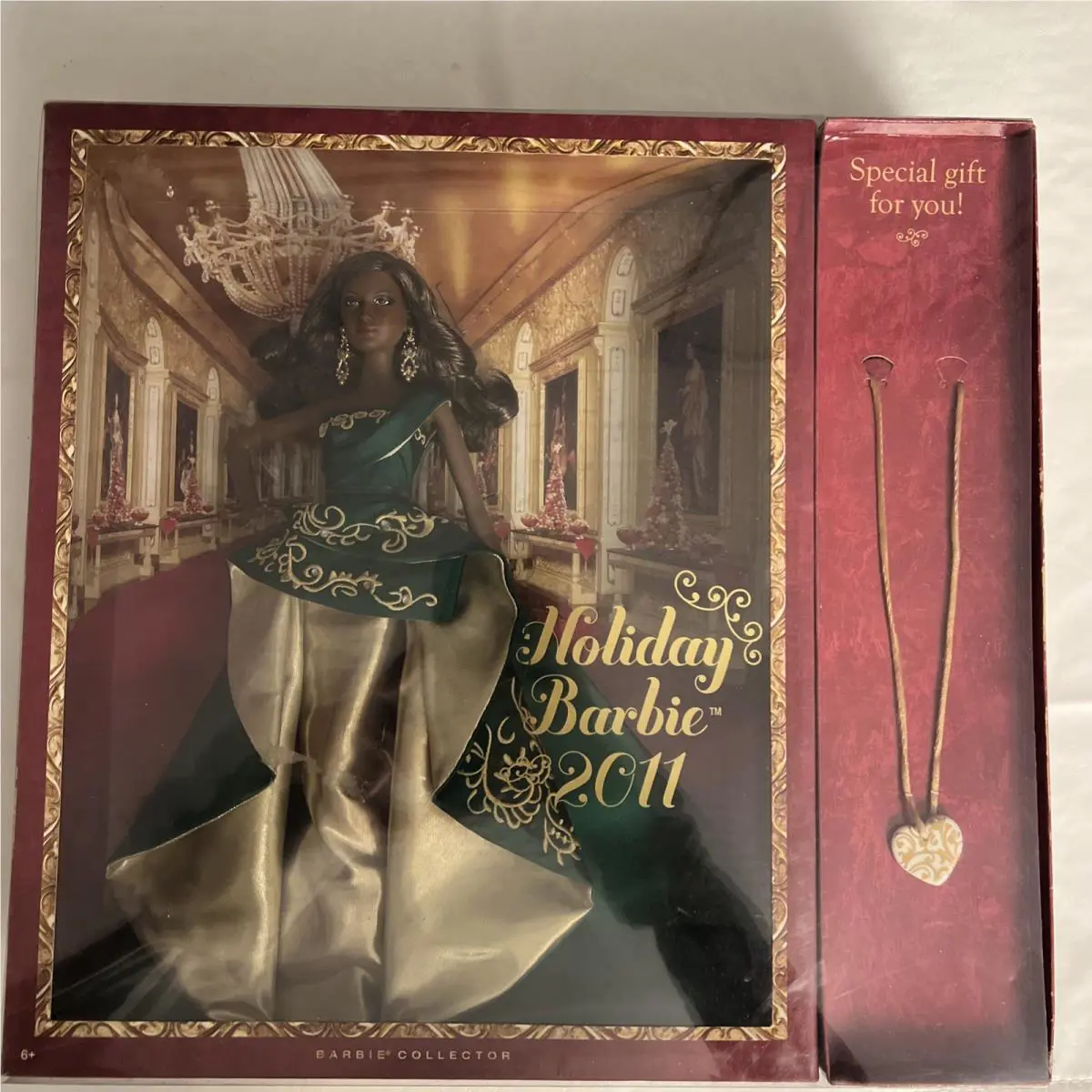2011 Collector’s Holiday Barbie African American Emerald Green Gown