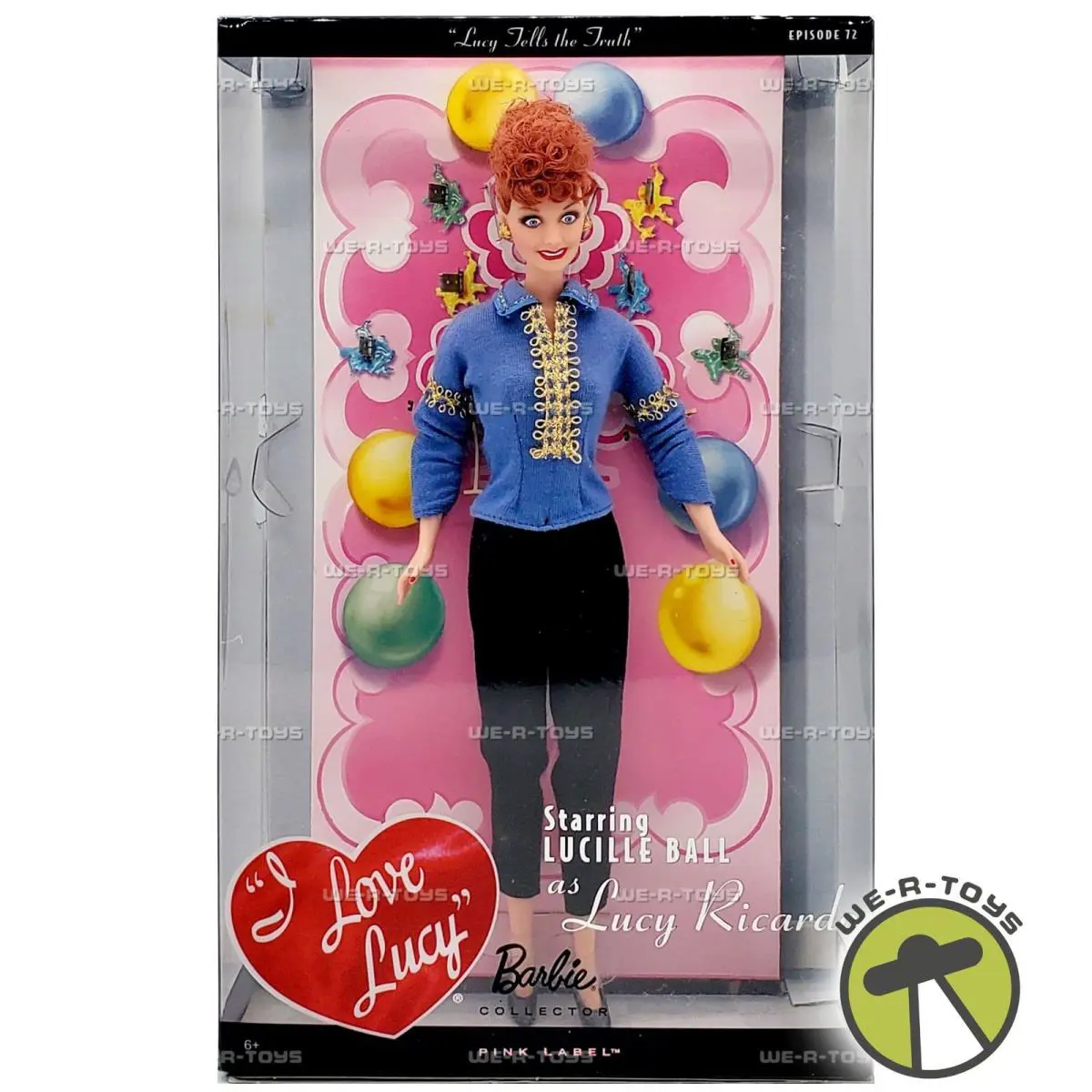 I Love Lucy Barbie Doll Episode 72 Lucy Tells The Truth Pink Label Mattel R4508