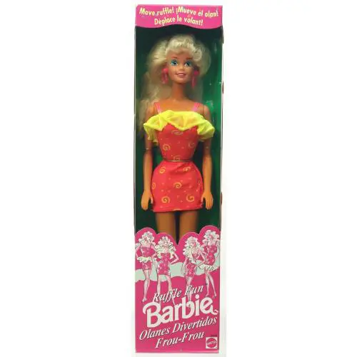 Ruffle Fun Olanes Divertidos Foreign Barbie Doll - 12433 Nrfb 1994 Mattel
