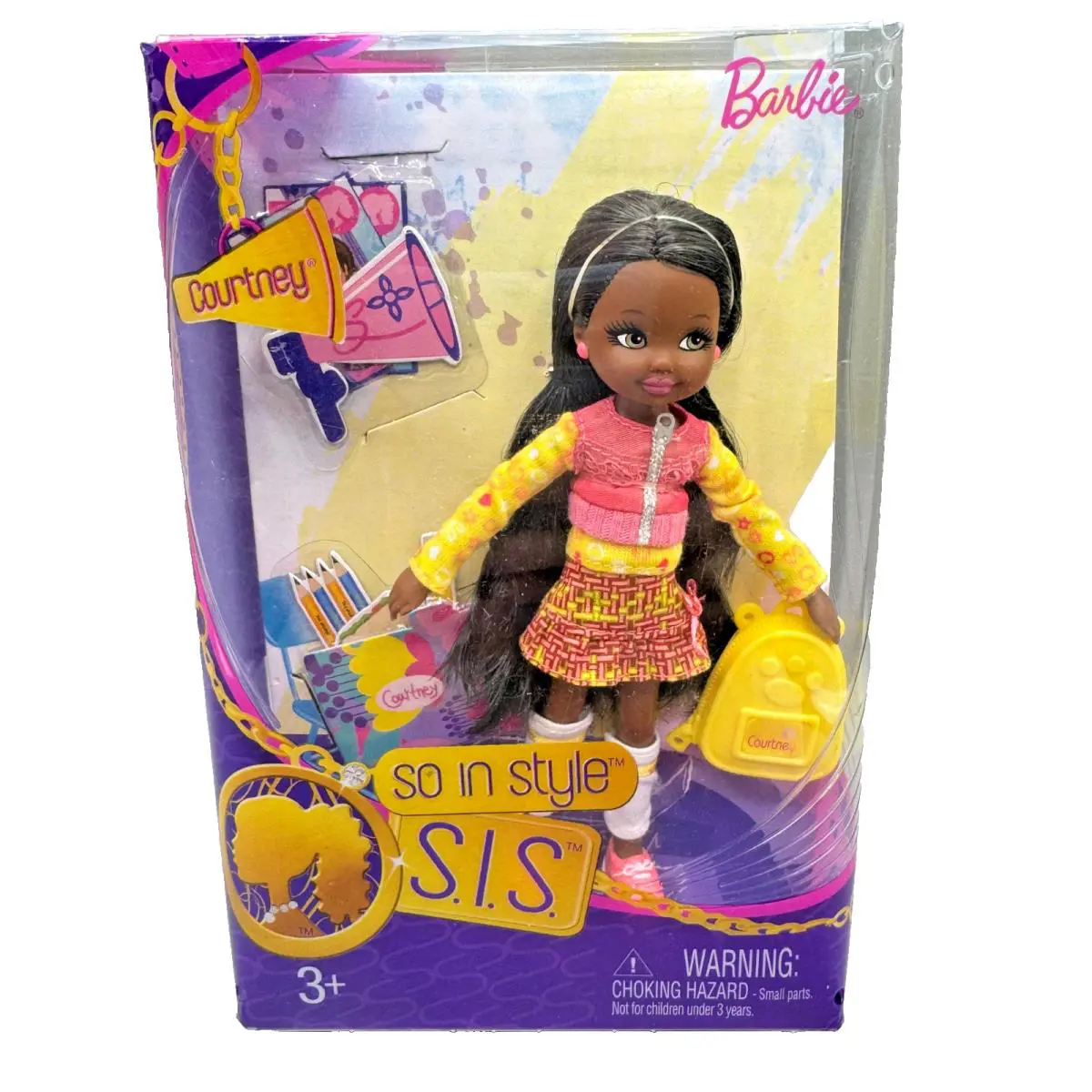 BK D Barbie Doll 2009 Kelly SO IN Style S.i.s. Black AA Courtney P8826