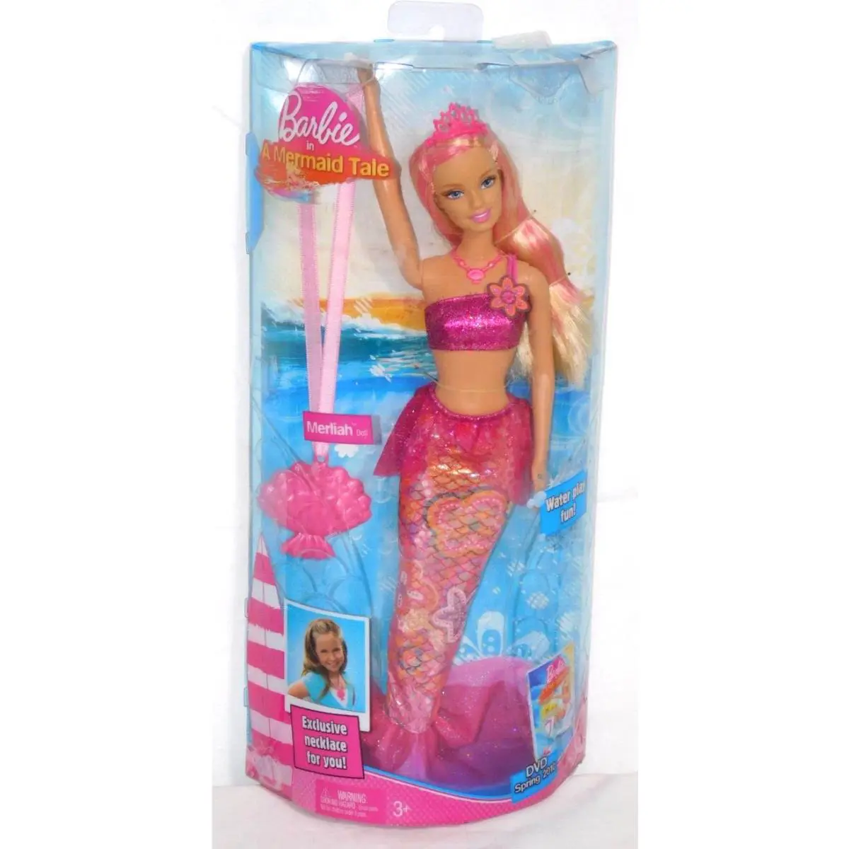 2009 Mattel Barbie Mermaid Tale Merliah Exclusive Necklace Box
