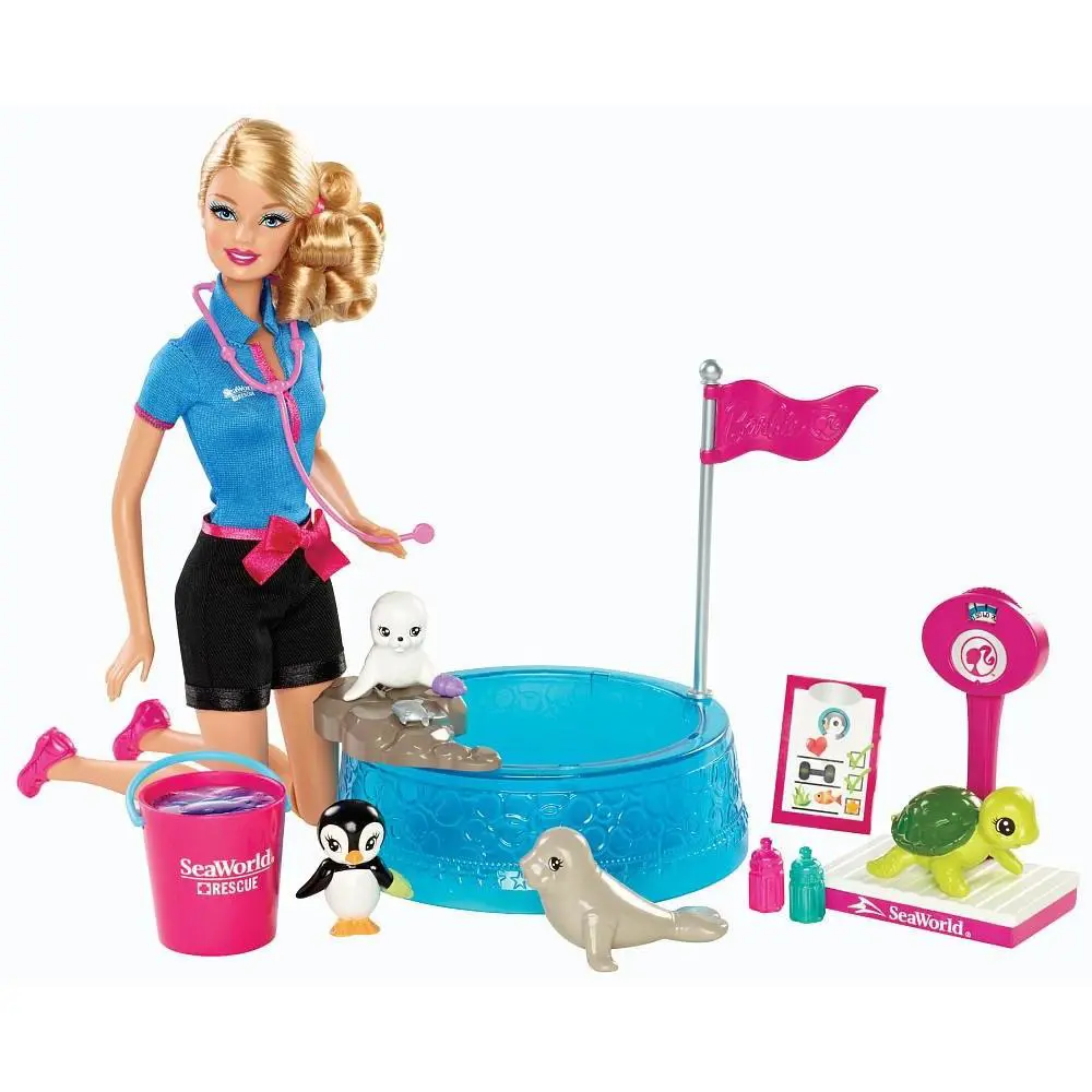 Barbie I Can Be - Sea World Baby Animal Rescuer Playset