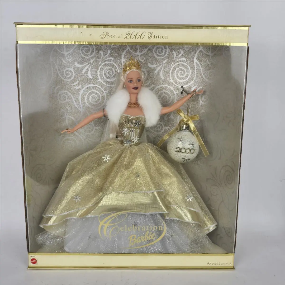 Celebration Barbie Special 2000 Edition Doll In Gold Dress with Ornament 28269