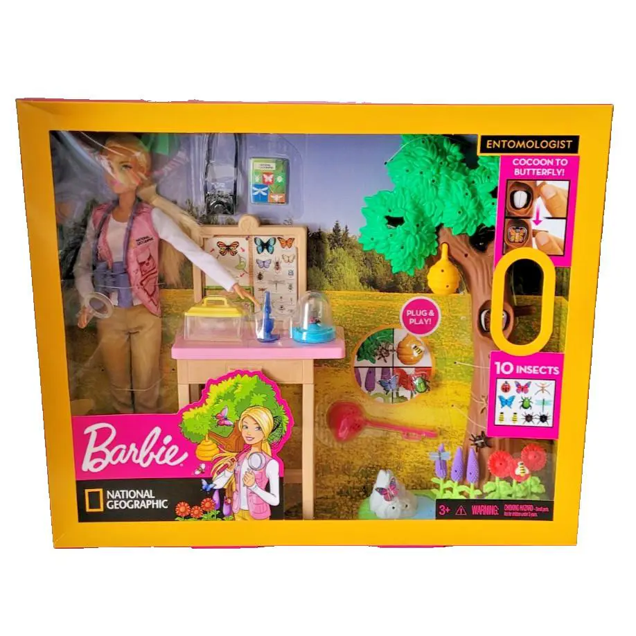 Barbie National Geographic Entomologist Doll Playset Accessories 2018