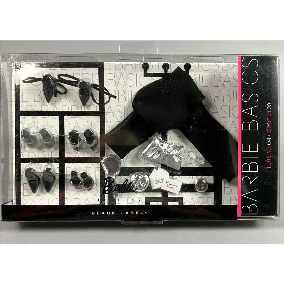 Barbie Basics Black Label Look 4 Collection 001 Shoes Purse Scarf