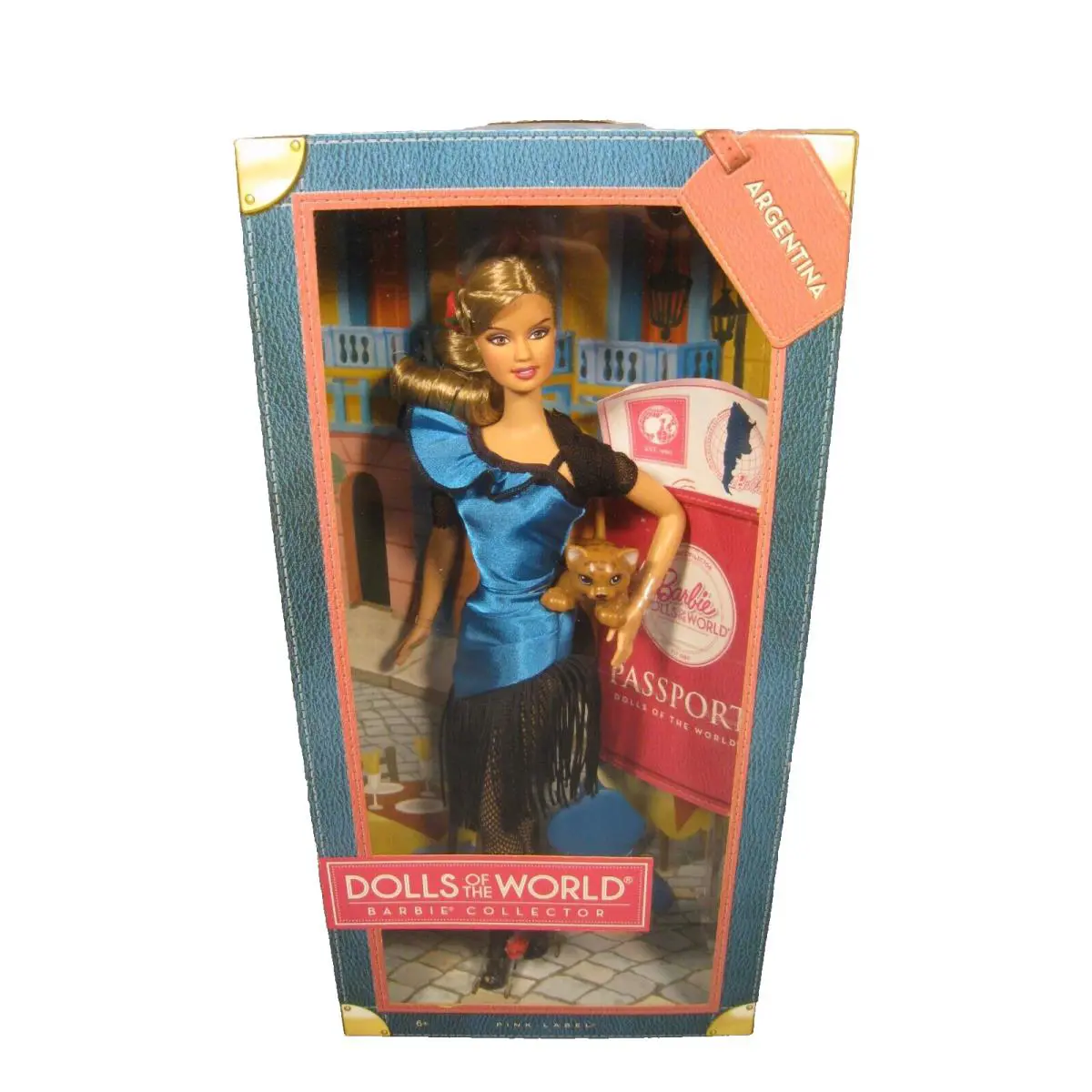 2011 Mattel Barbie Argentina Dolls Of The World Pink Label Collector Nrfb