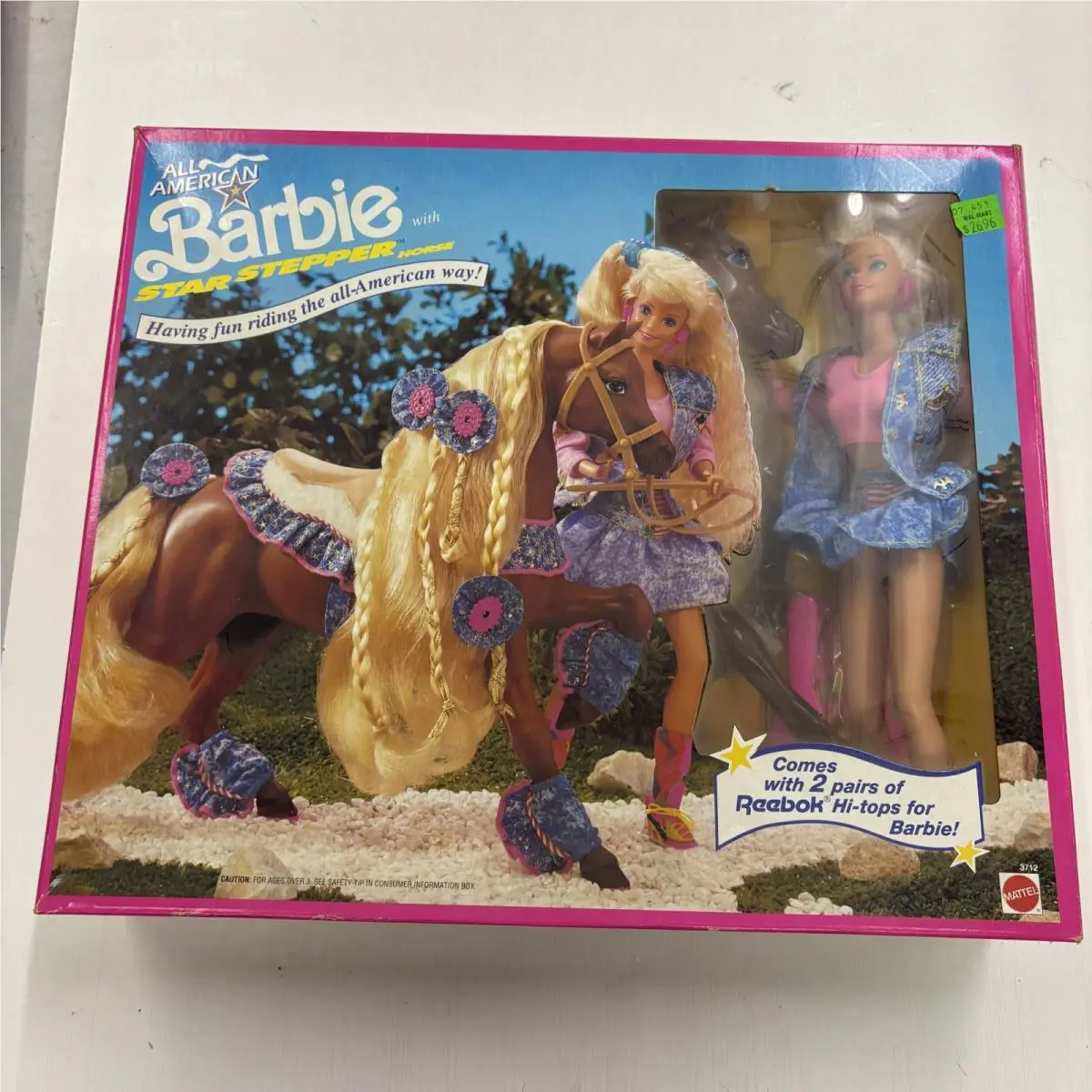 Vtg All American Barbie Horse Star Stepper 1991 3712 Rare Htf Gift Set Nrfb