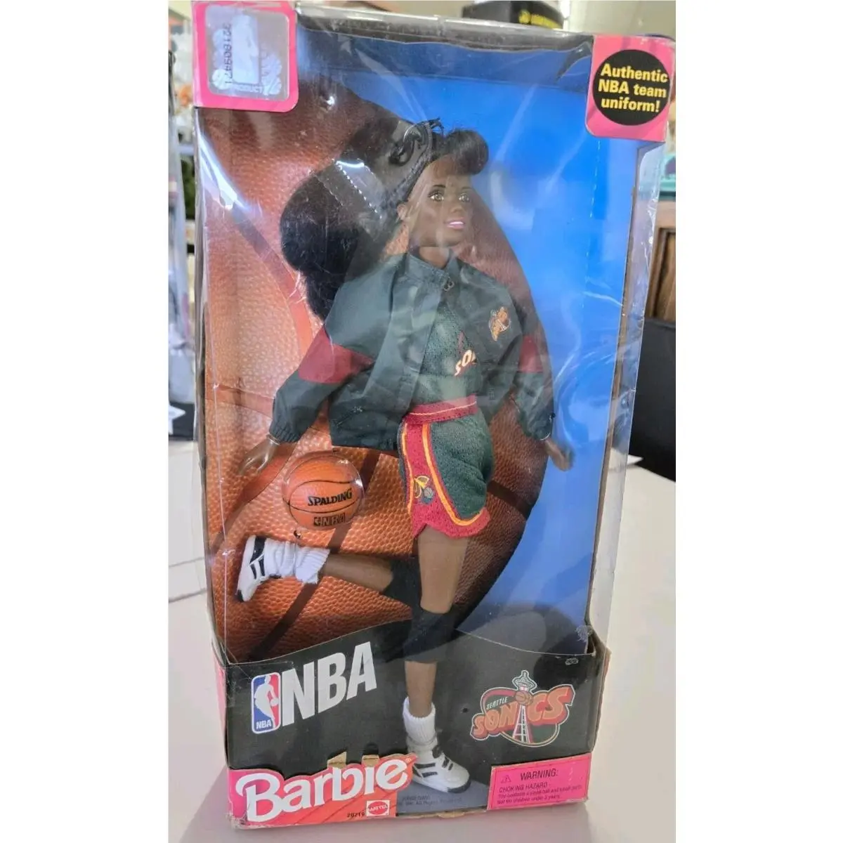 1998 Barbie Doll Boston Celtics Uniform Nba African American Mattel 20719 W Box