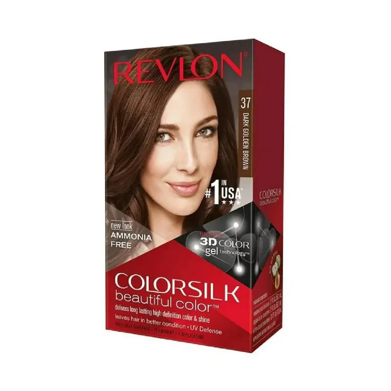 12x Revlon Hair Color 37 Dark Golden Brown Beautiful Color Permanent 1 Applicat