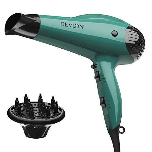Revlon Secador de Pelo Con Refuerzo de Volumen Potencia 1875W Para Mas Cuerpo Verde