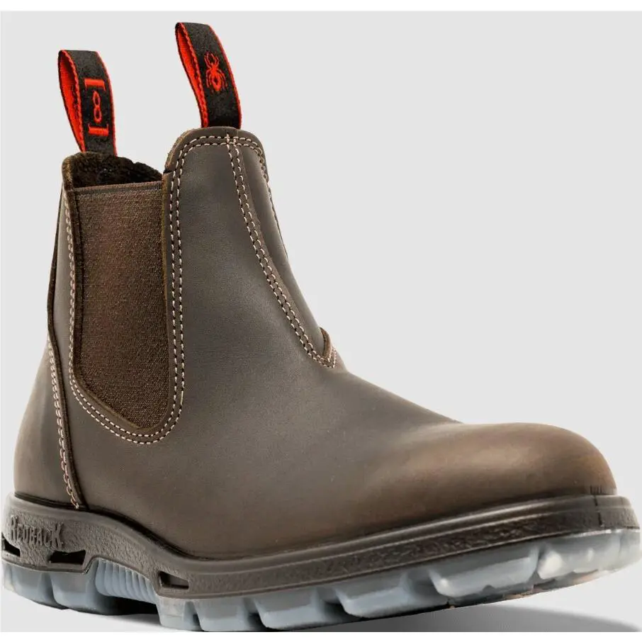 Nevada Unpu Great Barrier Elastic Sided Soft Toe Work Boots US Dispatch Brown by Redback