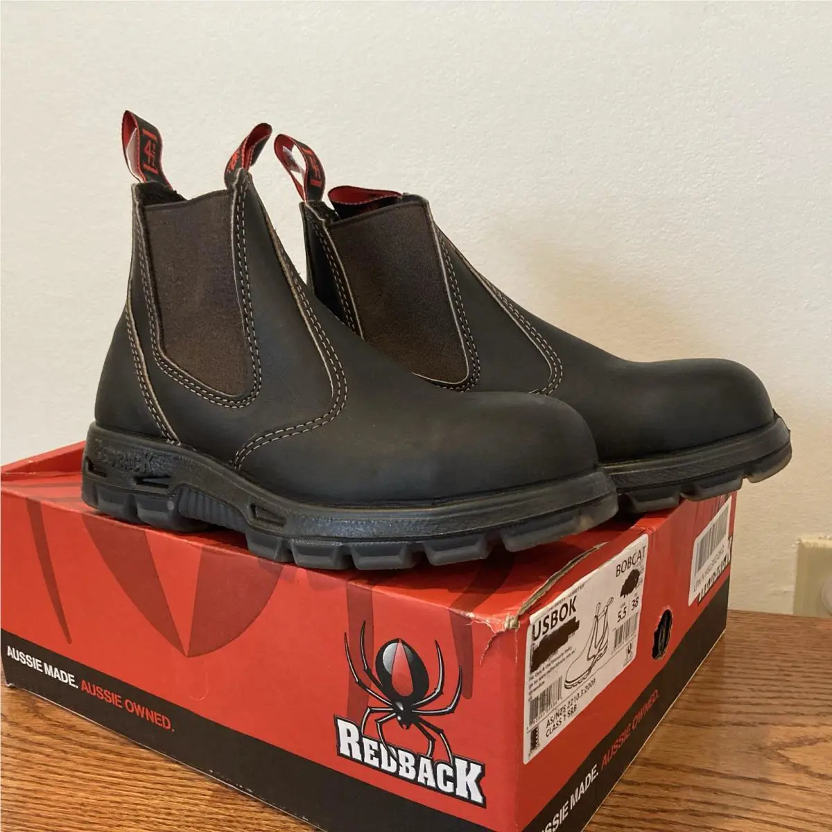 Boots Claret Brown Oil Kip Ubok Bobcat UK 4.5 Men`s US 5.5 Women`s 6.5 by Redback