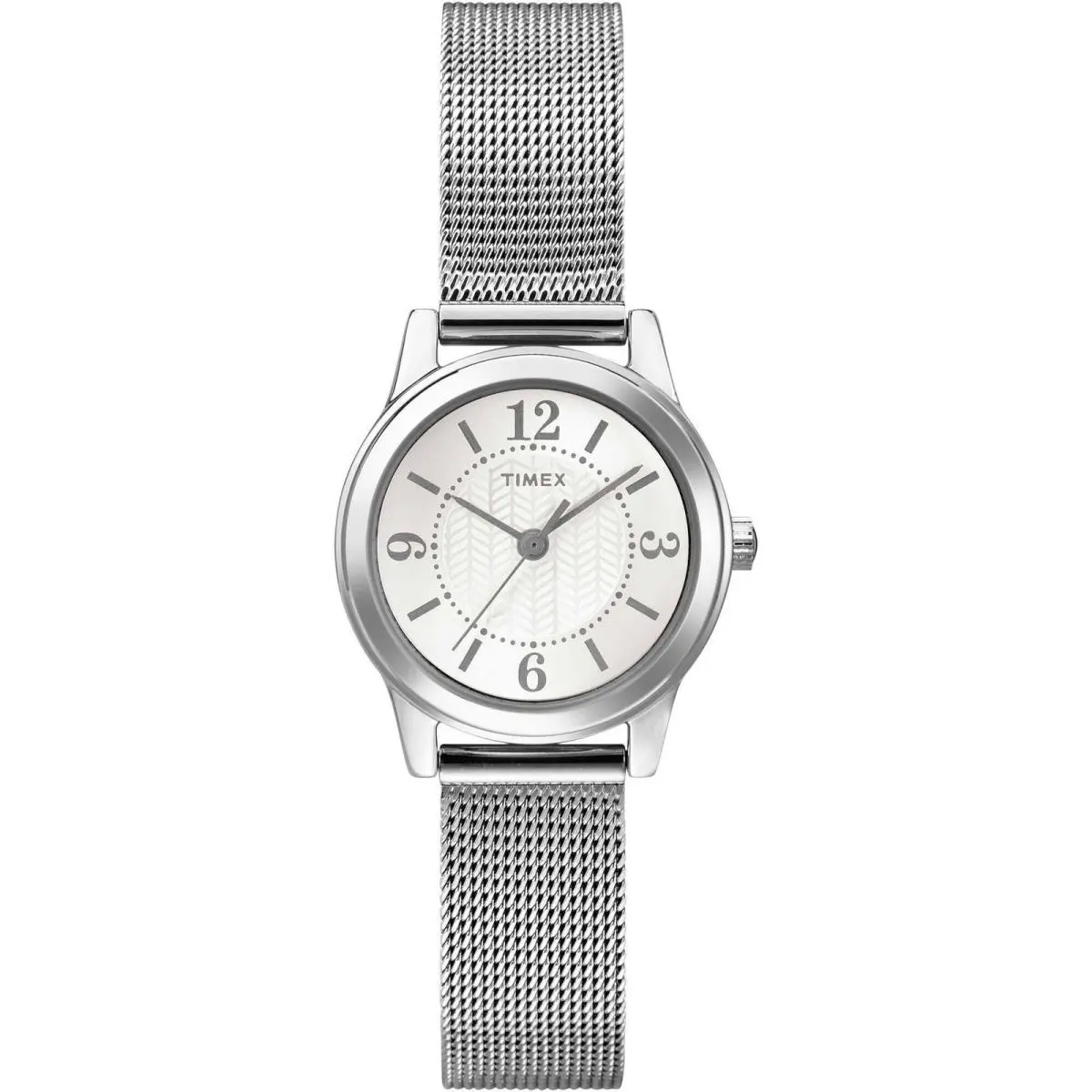 Timex Women`s Watch Casey Silver Dial Stainless Steel Mesh Bracelet T2P4579J