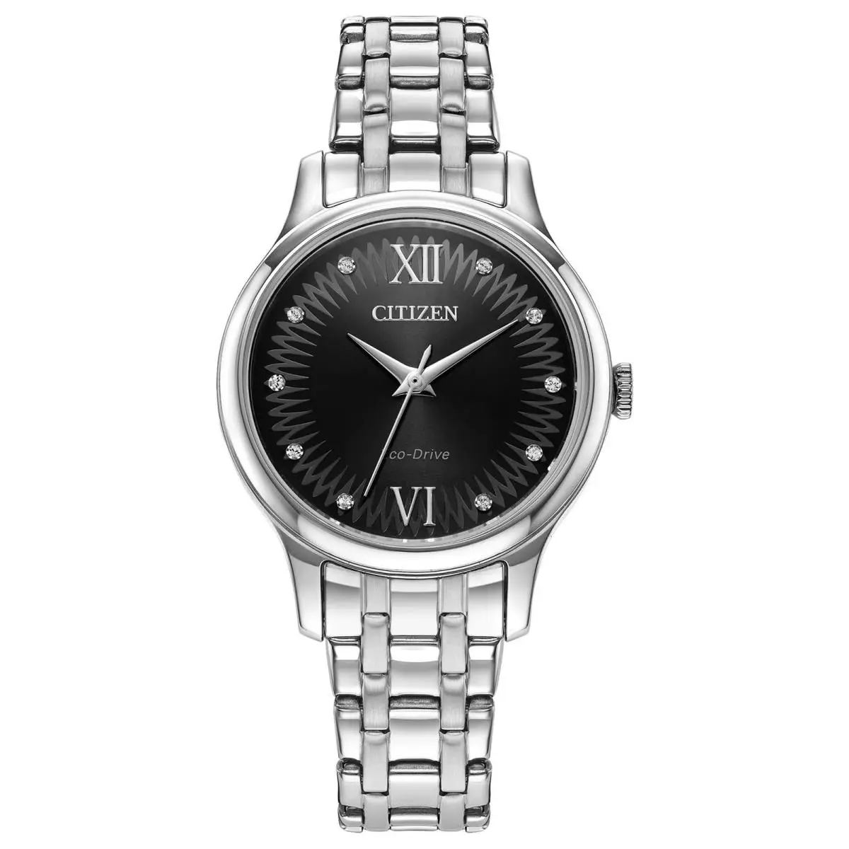 Women`s Diamond Classic 31mm Solar Eco-drive Watch EM0891-58E by Citizen