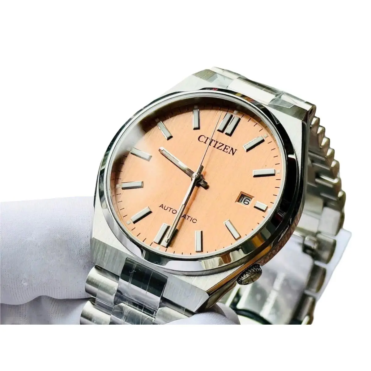 Citizen Tsuyosa Automatic Sapphire Beige Dial Men`s Watch NJ0159-86Z