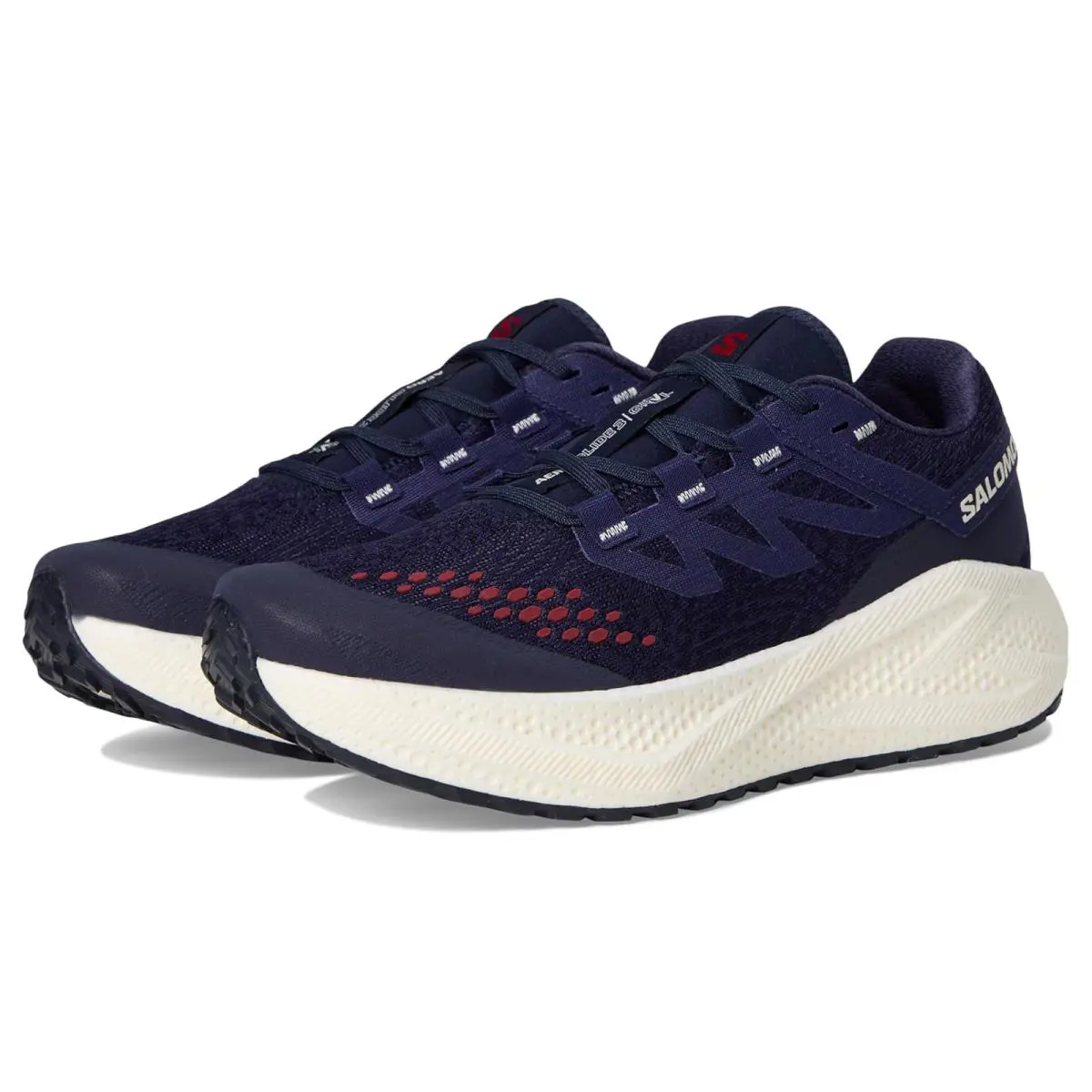 Woman`s Sneakers Athletic Shoes Salomon Aero Glide - Astral Aura/Vanilla Ice/Haute Red