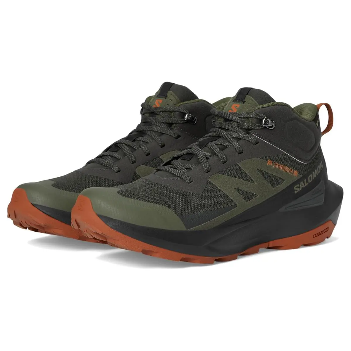 Man`s Hiking Salomon Elixir Activ - Peat/Black/Caramel Cafe