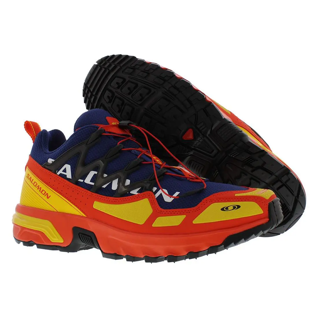 Salomon shoes - Cherry Tomato/Blue Print/Lemon, Main: Multi-Colored 3