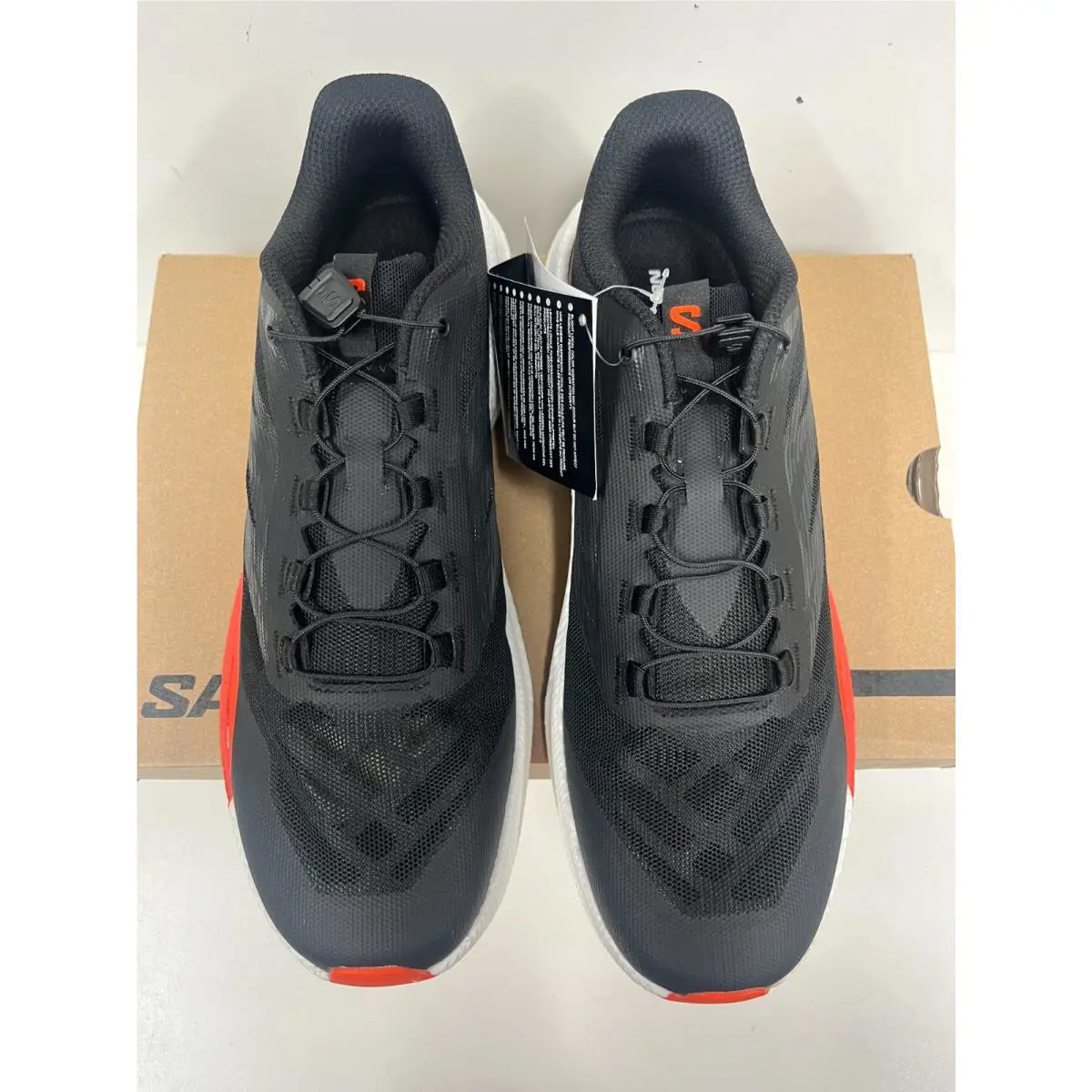 Salomon shoes - Black/White/Cherry Tomato 8