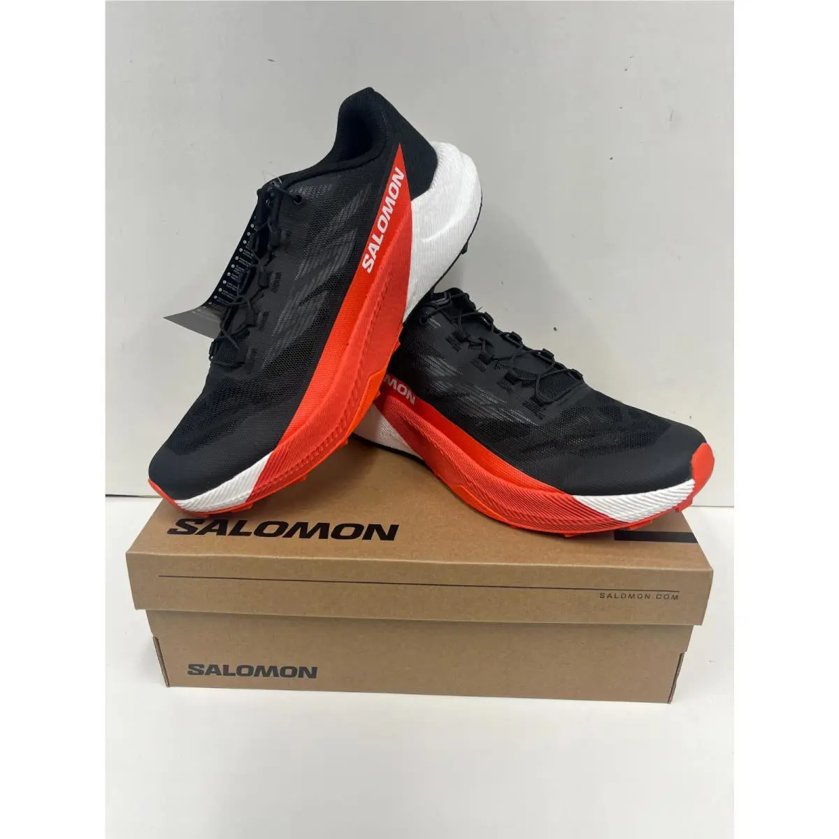Salomon shoes - Black/White/Cherry Tomato 6