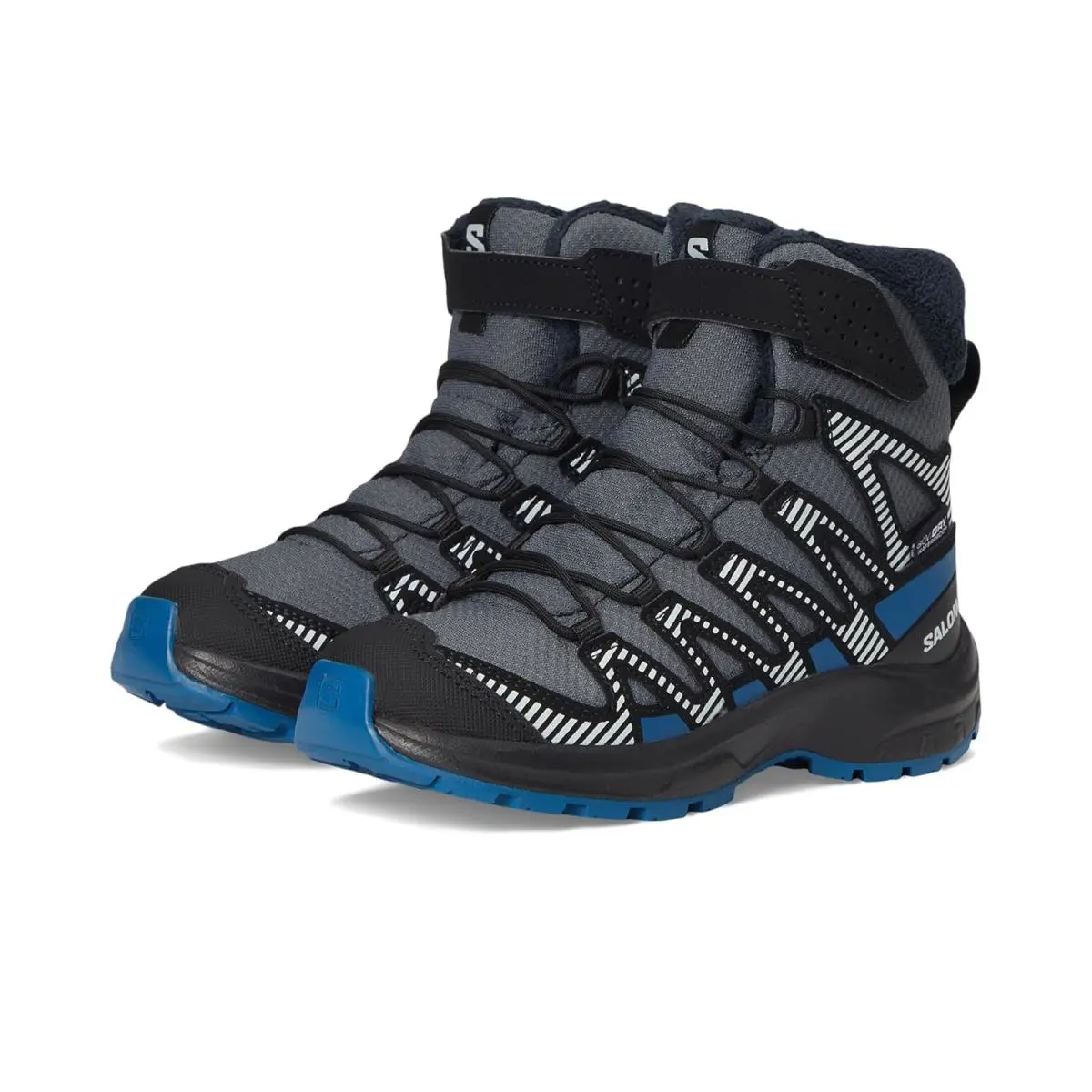 Children Unisex Shoes Salomon Kids Xa Pro V8 Little Kid/big Kid - Turbulence/Black/Dark Blue