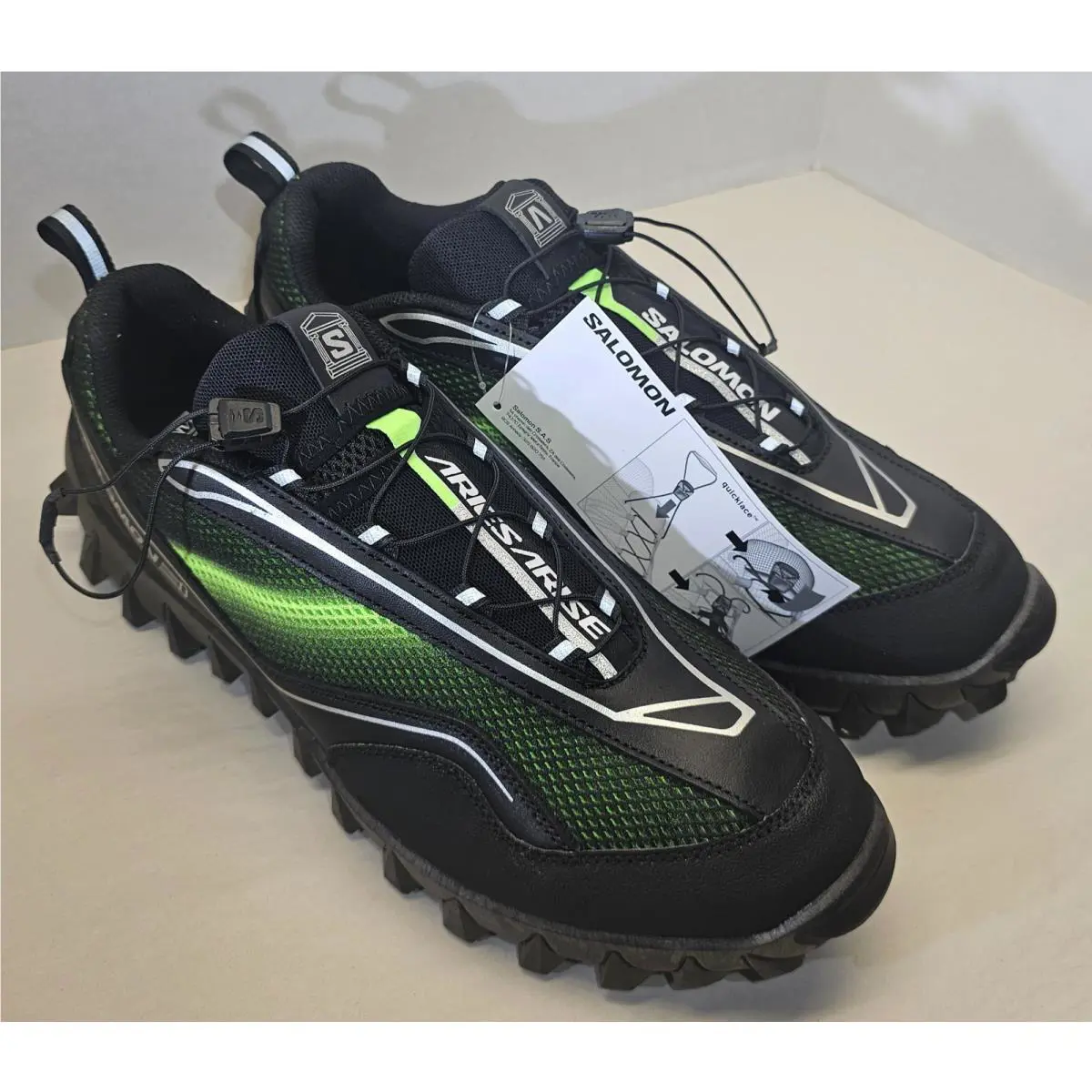 Salomon shoes - Salomon Aries Arise x Snowclog - L4771320036 - Black/Green Gecko/Ftw Silver 5