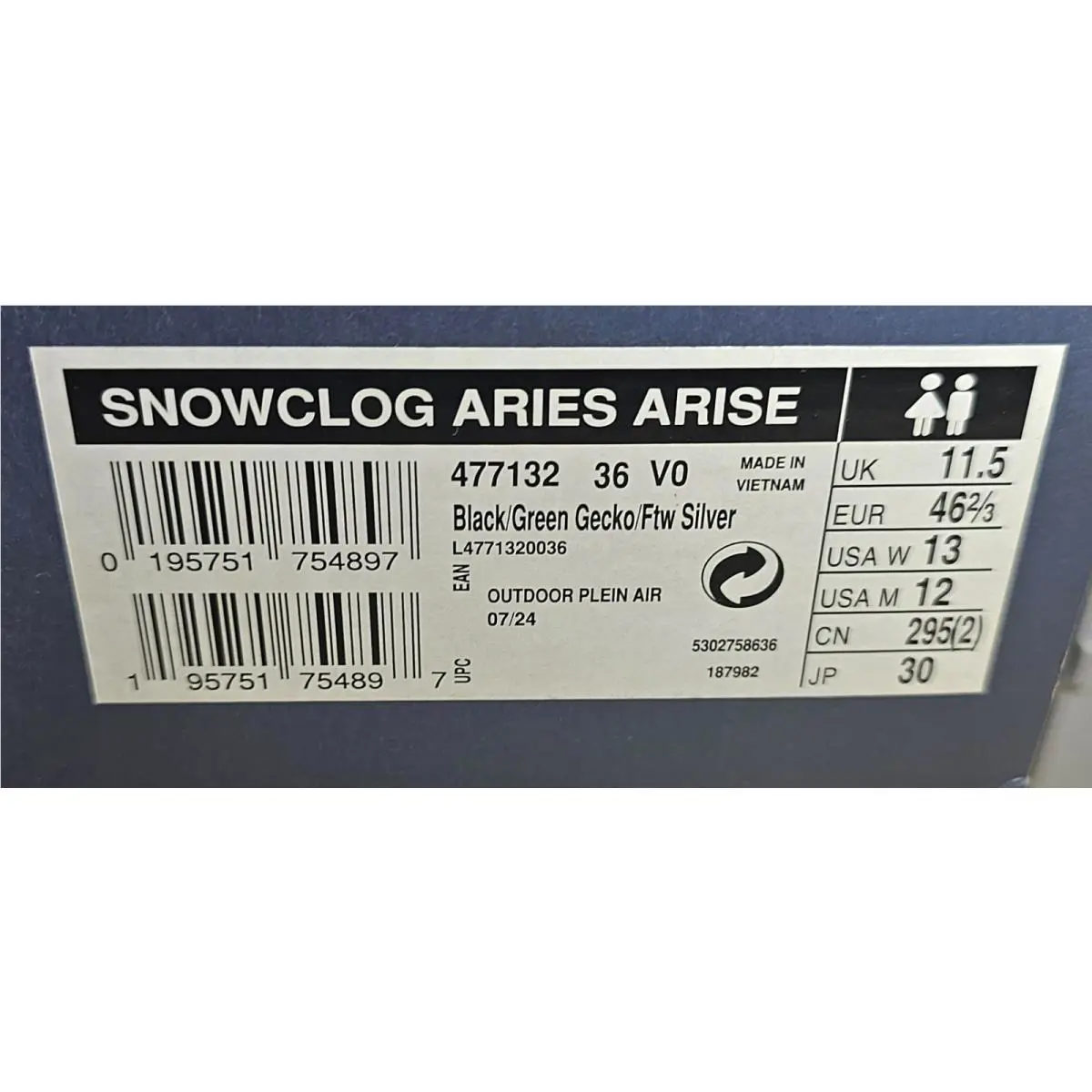 Salomon shoes - Salomon Aries Arise x Snowclog - L4771320036 - Black/Green Gecko/Ftw Silver 2
