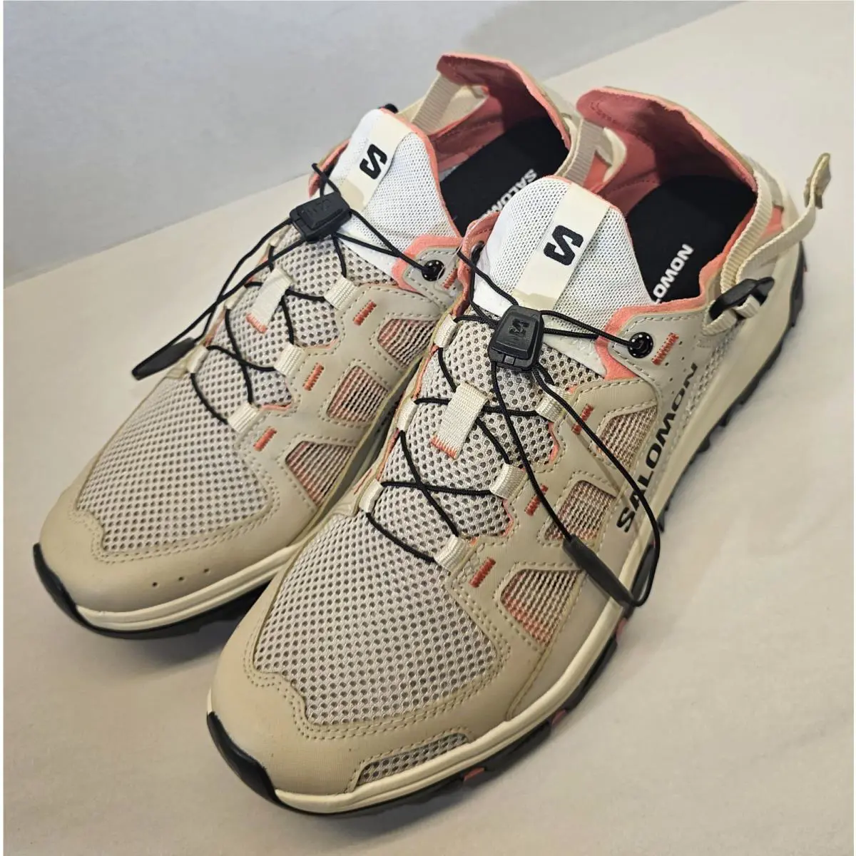 Salomon shoes - Salomon TECHAMPHIBIAN 5 - TECHAMPHIBIAN - L4843240031 - White Pepper/Bleached Sand/Living Coral 4