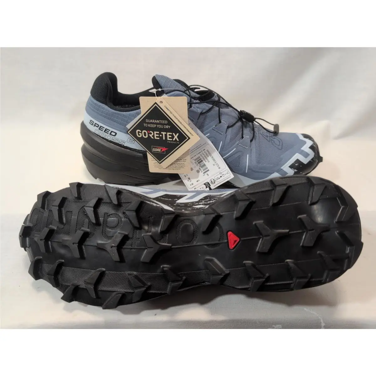 Salomon shoes - Salomon Speedcross 6 GTX - Speedcross GTX - L4730230032 - Flint Stone/Black/Heather 4