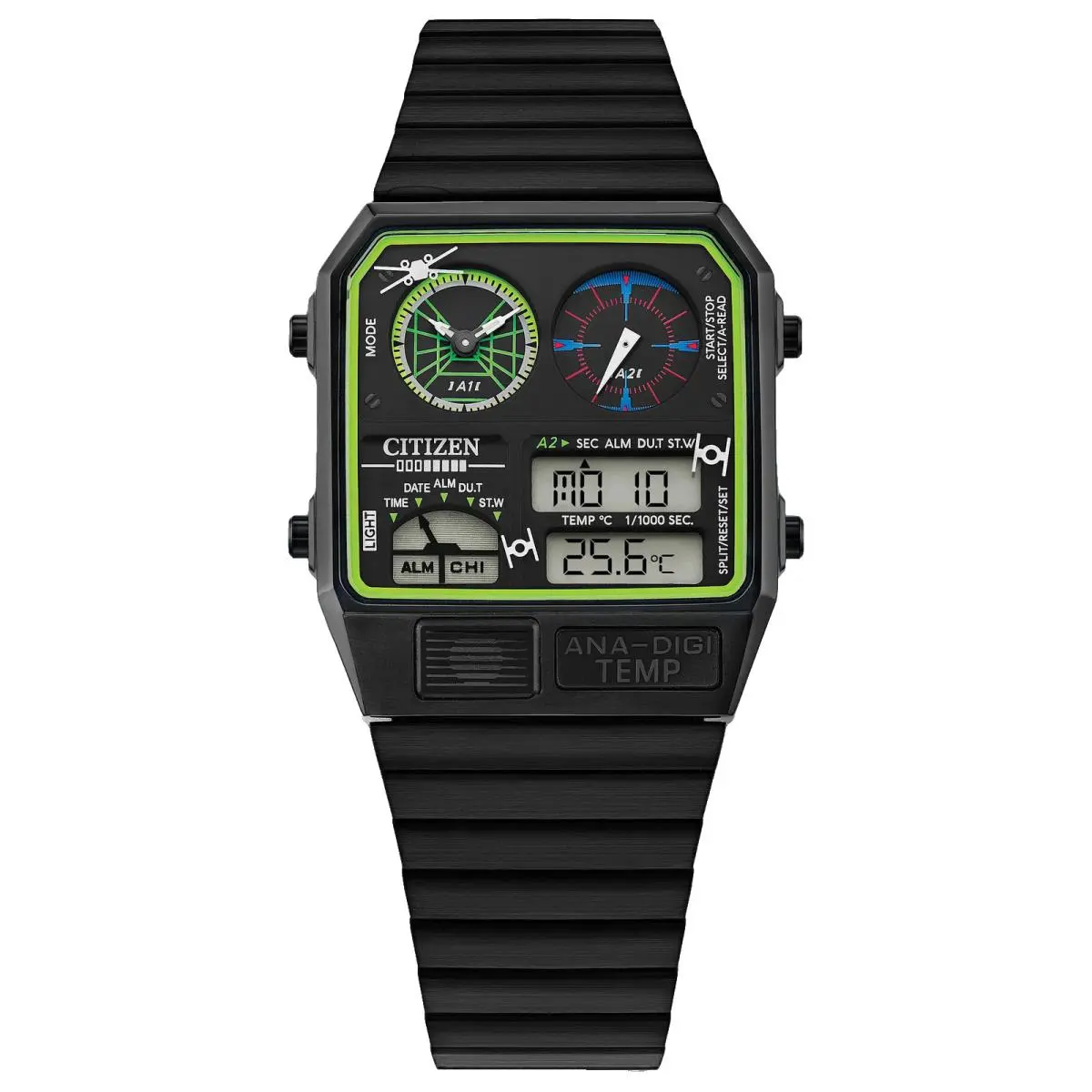 Citizen Star Wars Trench Run JG2109-50W Black Strap Digital 33.5 MM Mens Watch