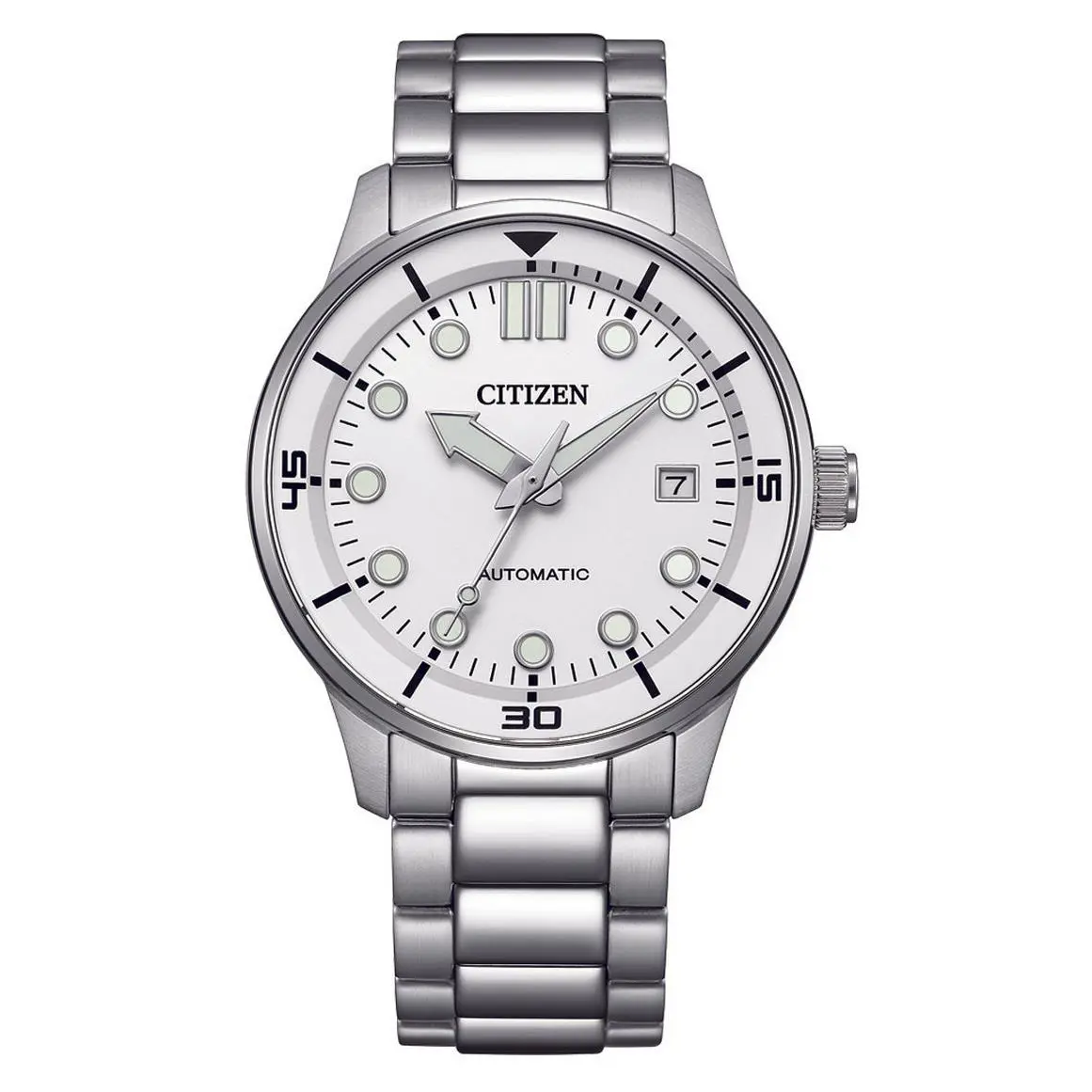 Citizen Stainless Steel Light Blue Dial Automatic NJ0191-83A 100M Men`s Watch