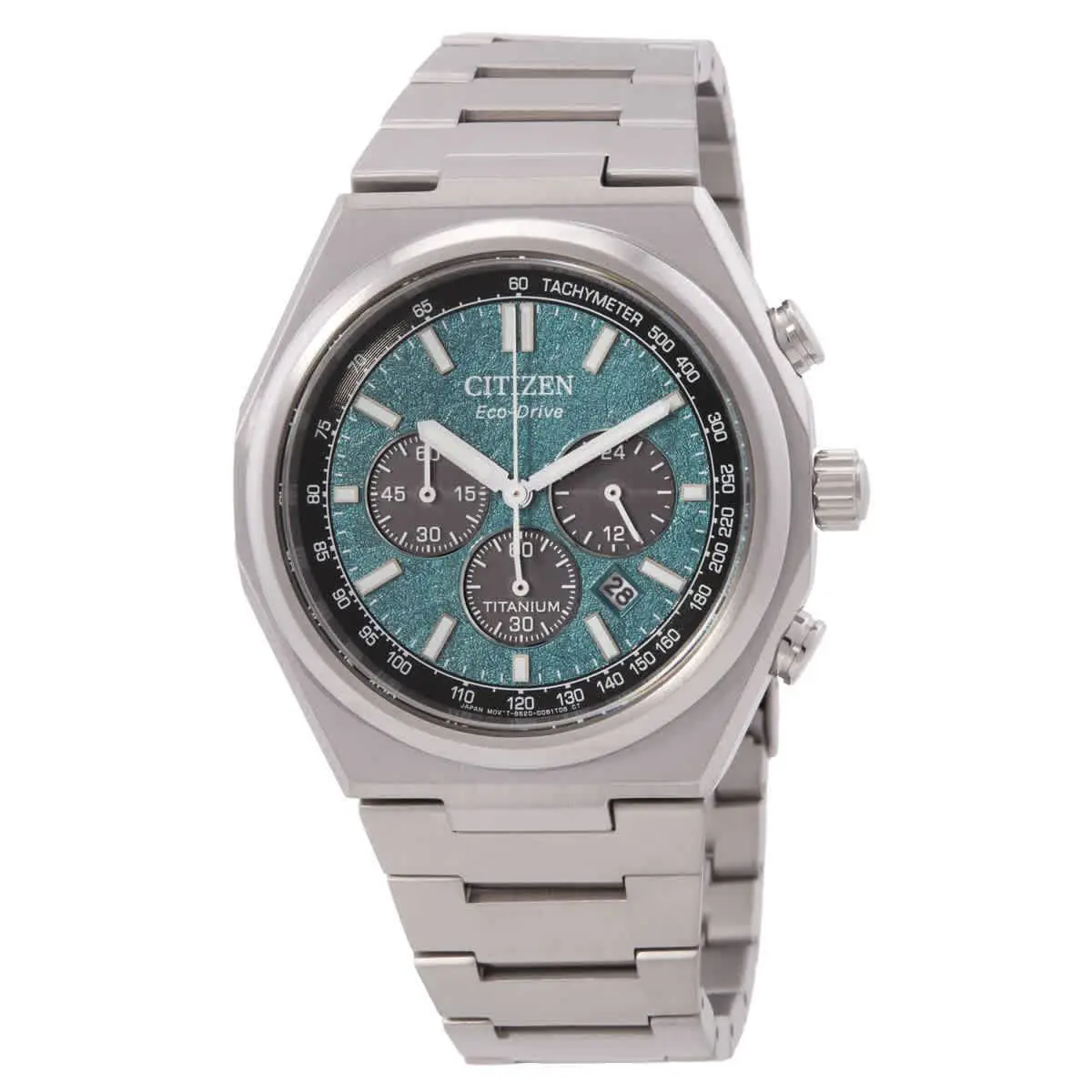 Citizen Zenshin Chronograph Green Dial Men`s Watch CA4610-85X
