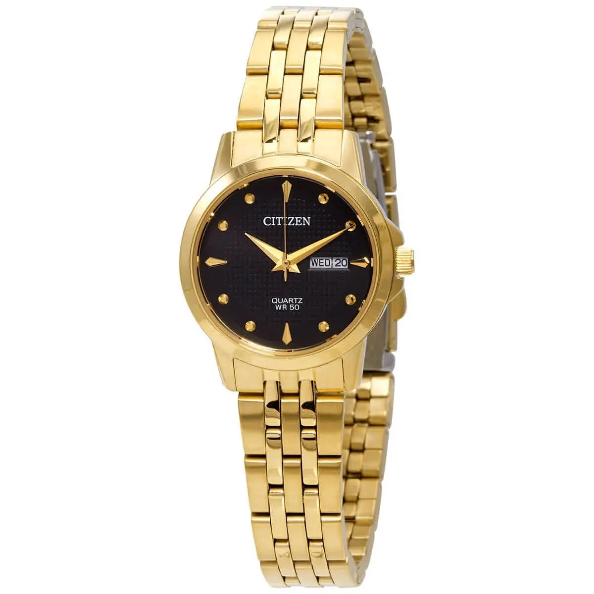 Quartz Black Dial Gold-tone Ladies Watch EQ0603-59F by Citizen