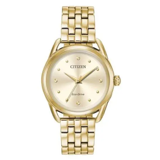 Citizen FE7098-53P Women`s Eco-drive Gold Tone Watch