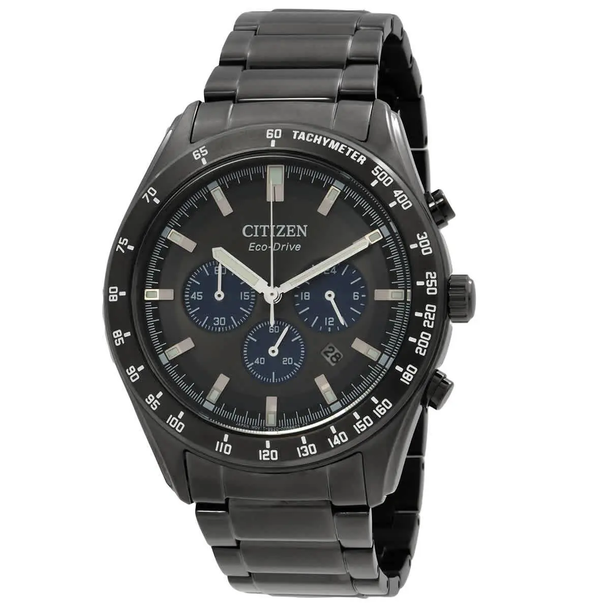 Citizen Eco-drive Chronograph Black Dial Men`s Watch CA4677-50H