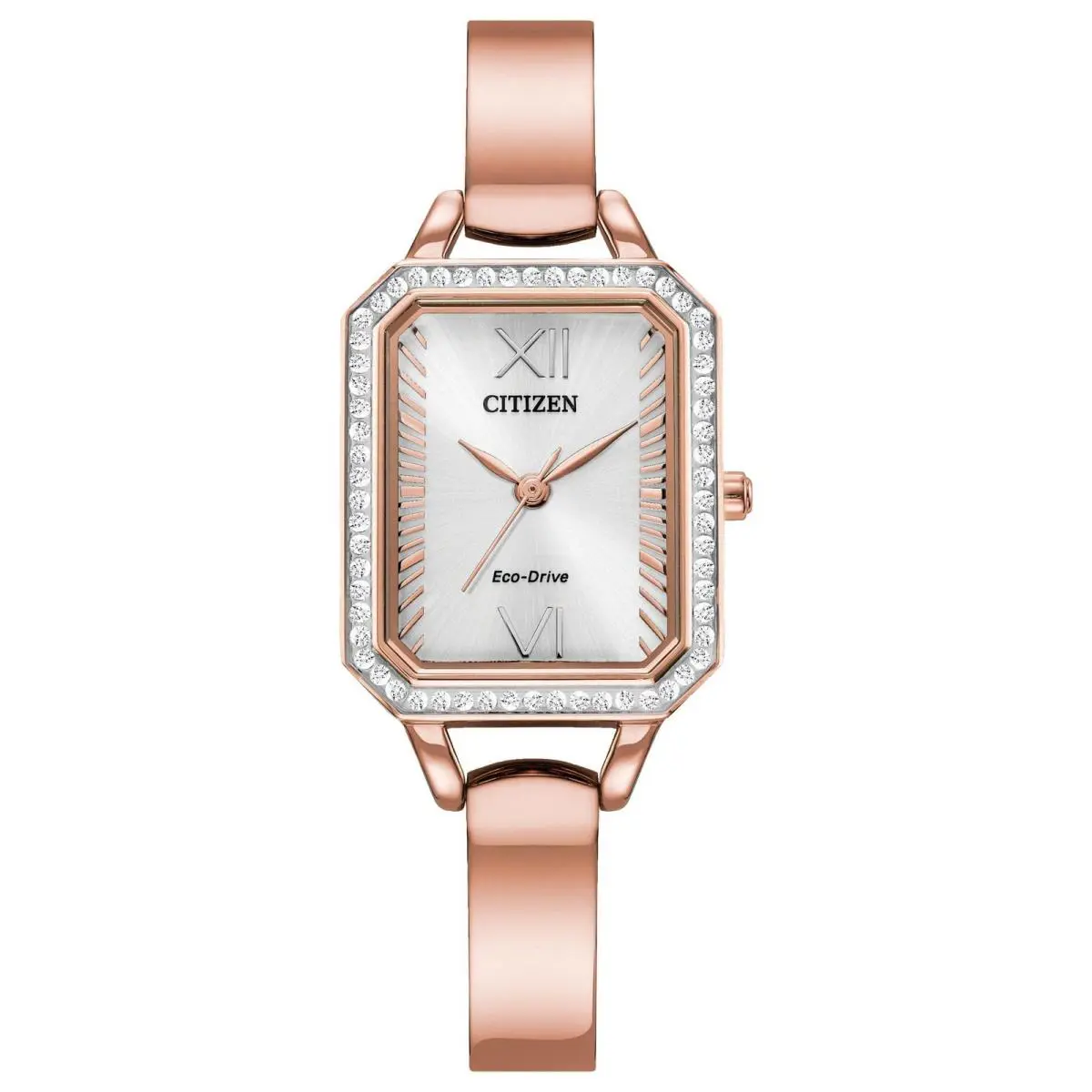 Citizen EM0983-51A Women`s Eco-drive Stainless Steel White Dial Watch