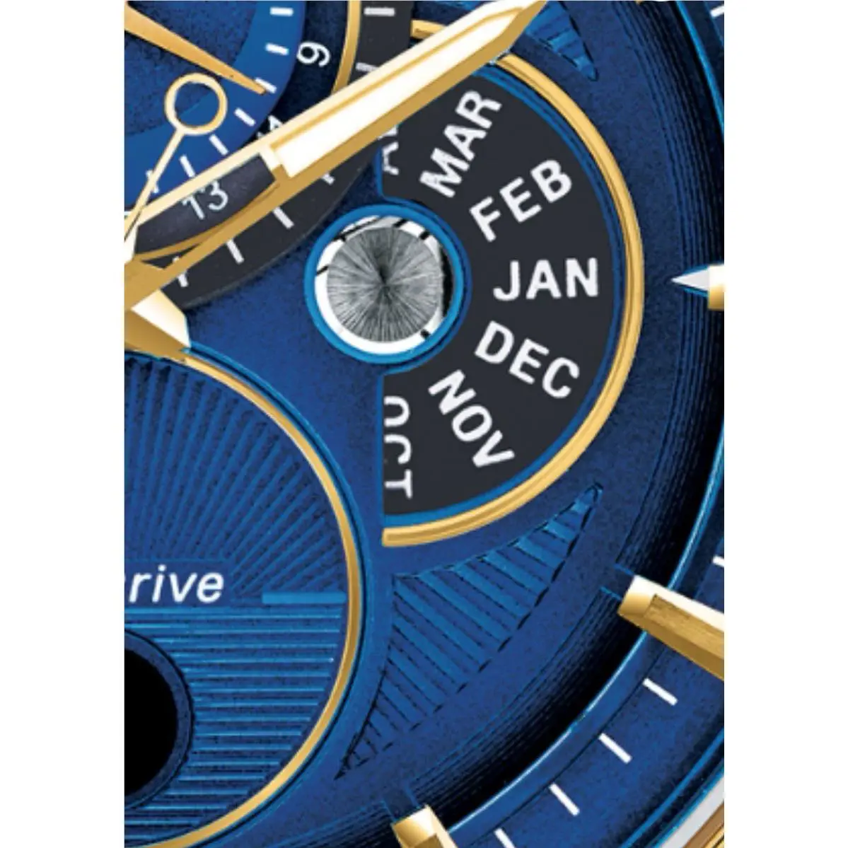 Citizen Eco-drive Watch Calendrier Moon-phase Two-tone BU005452L Best