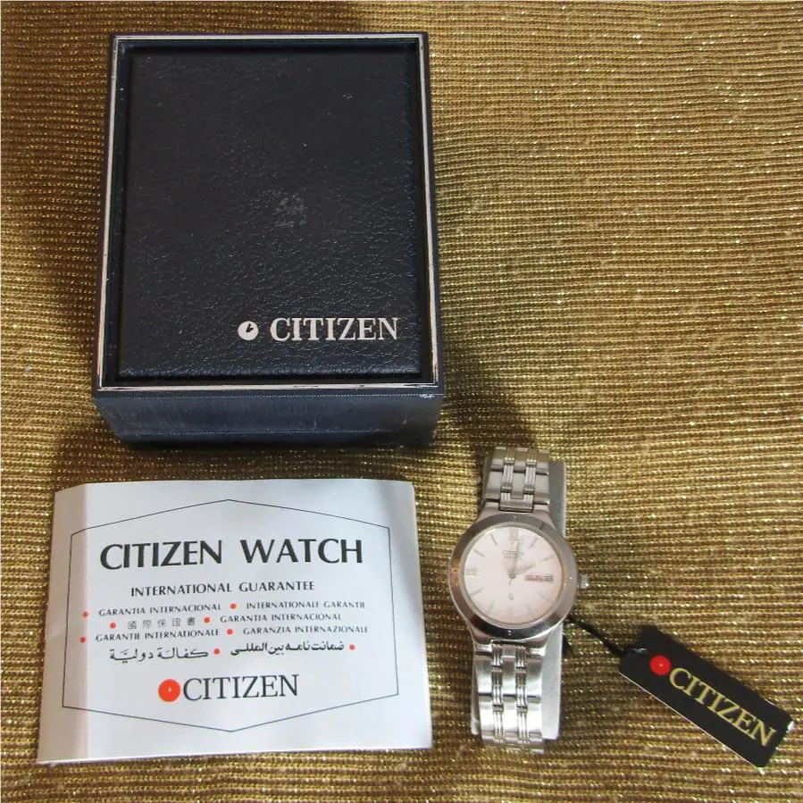 Citizen BF0450-52A White Stainless Steel Analog Quartz Men Classic Casual Watch