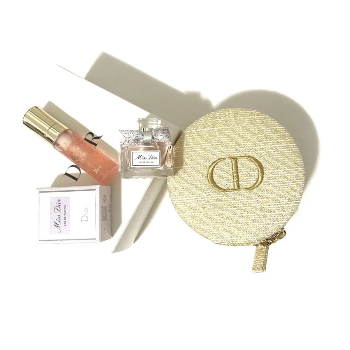 Miss  Edp De Rose Advanced Serum 5ml Ea W/pouch 2025 Travel 3pc Set by Dior