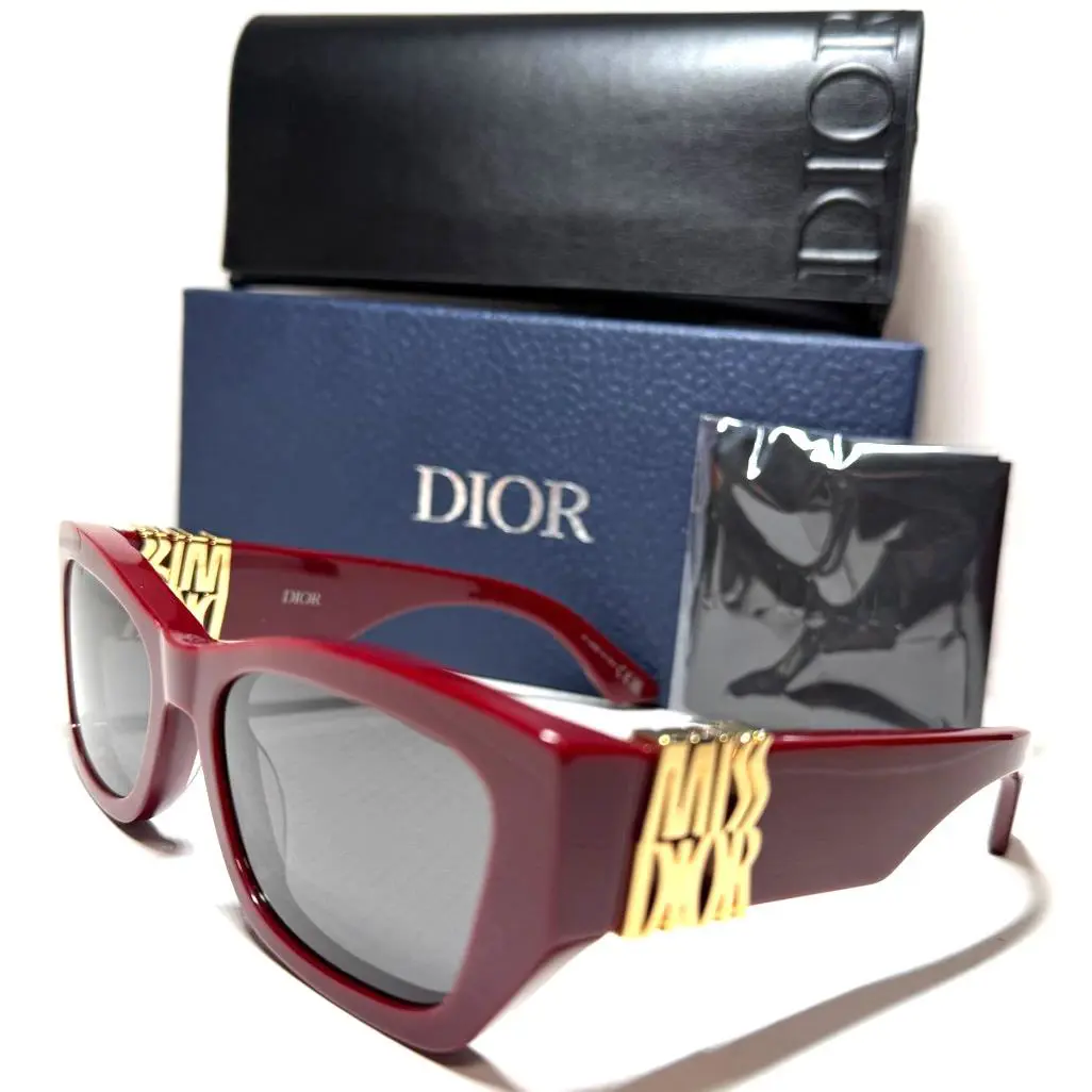 Christian  Missdior S1I 94A0 Red Gold/smoke Lens Authentc Sunglasses 55-18 by Dior
