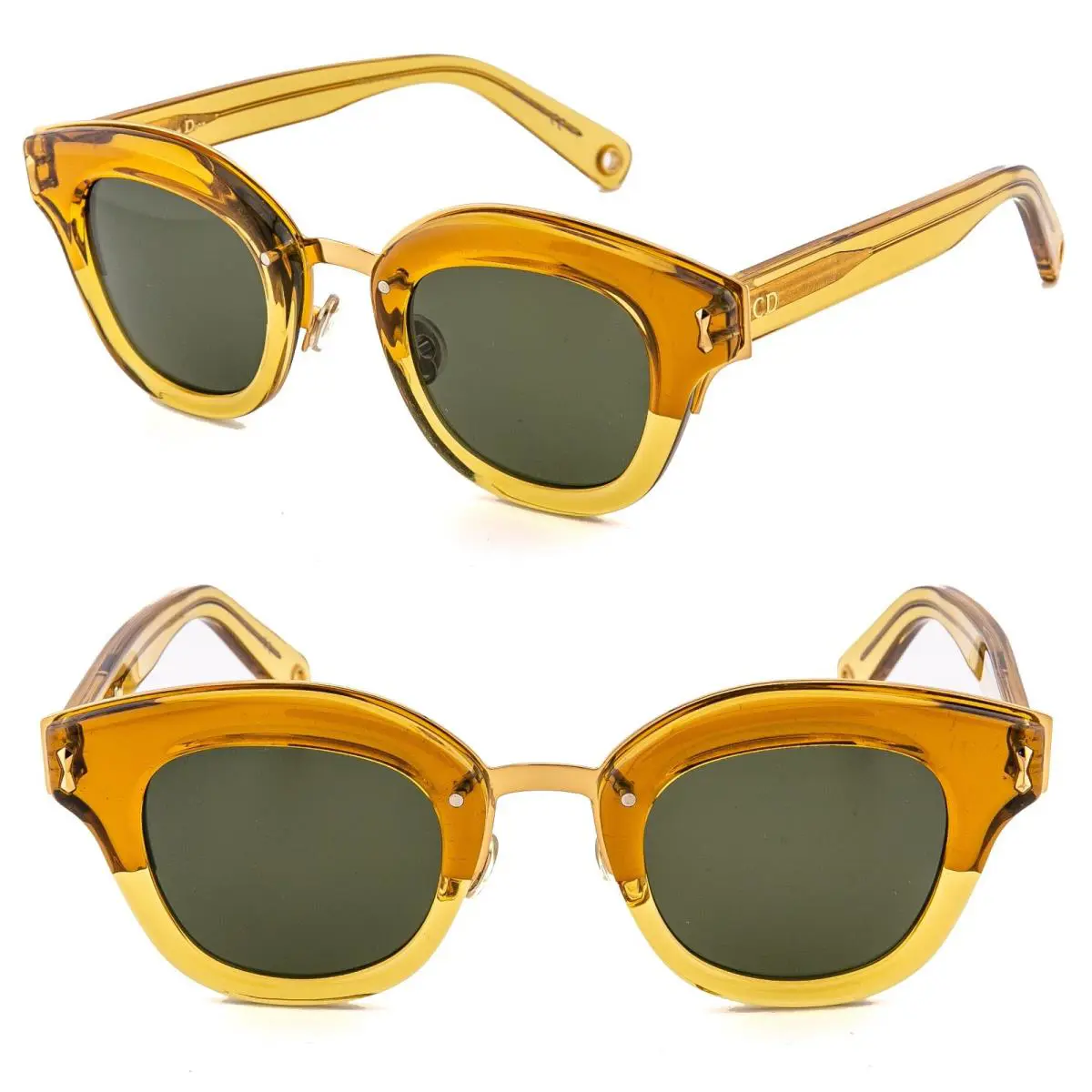 Christian  Savane Orange Green Boutique Limited Edition Sunglass savane by Dior