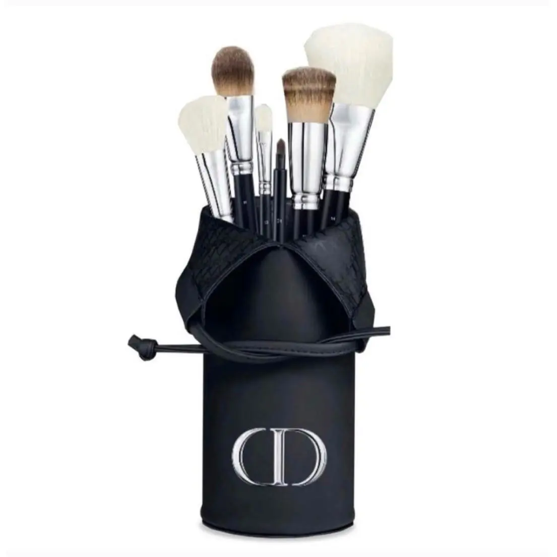 Makeup CD Logo Punch with Black Velvet Travel Bag Cream Brush Not Include by Dior